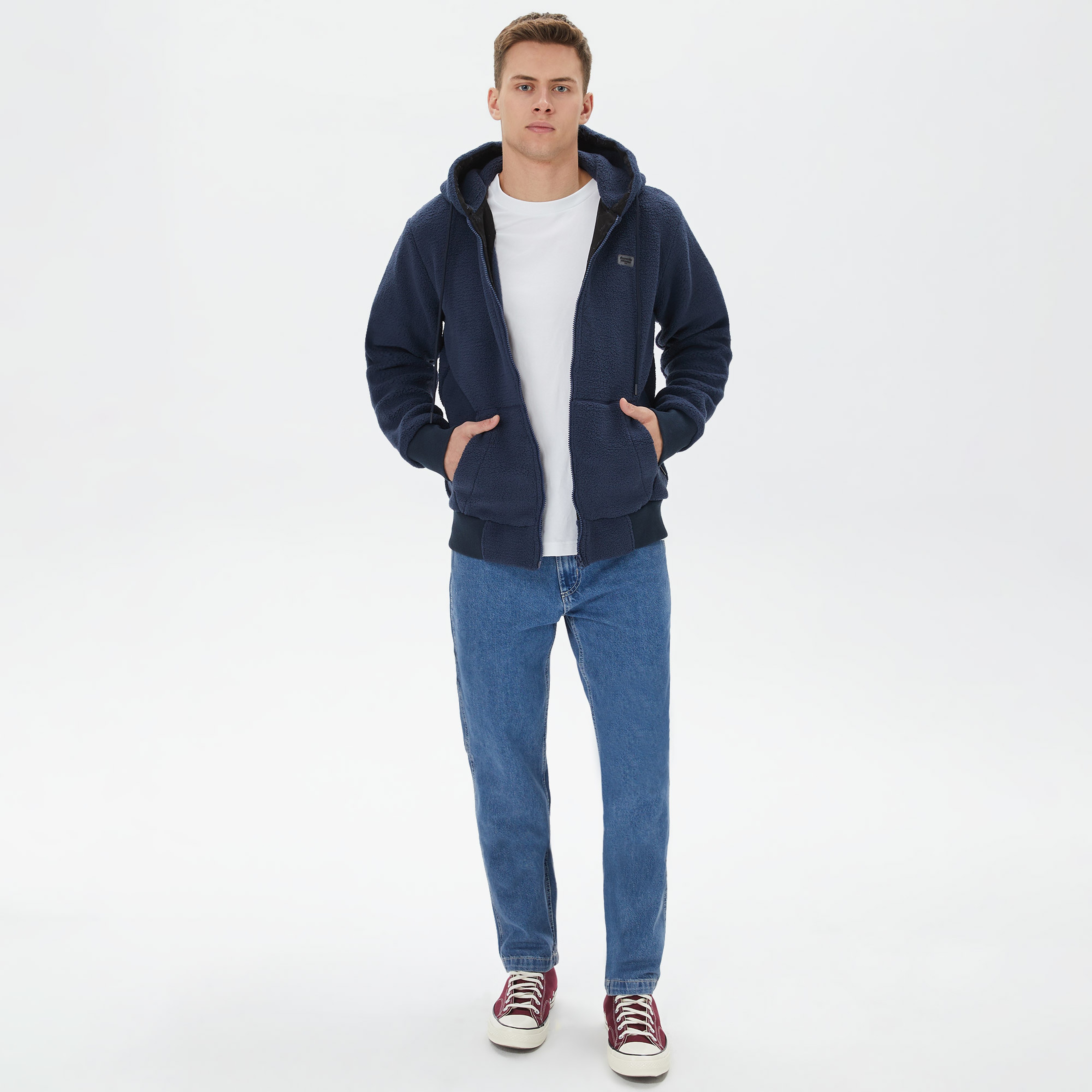 Superfly Erkek Mavi Sweatshirt