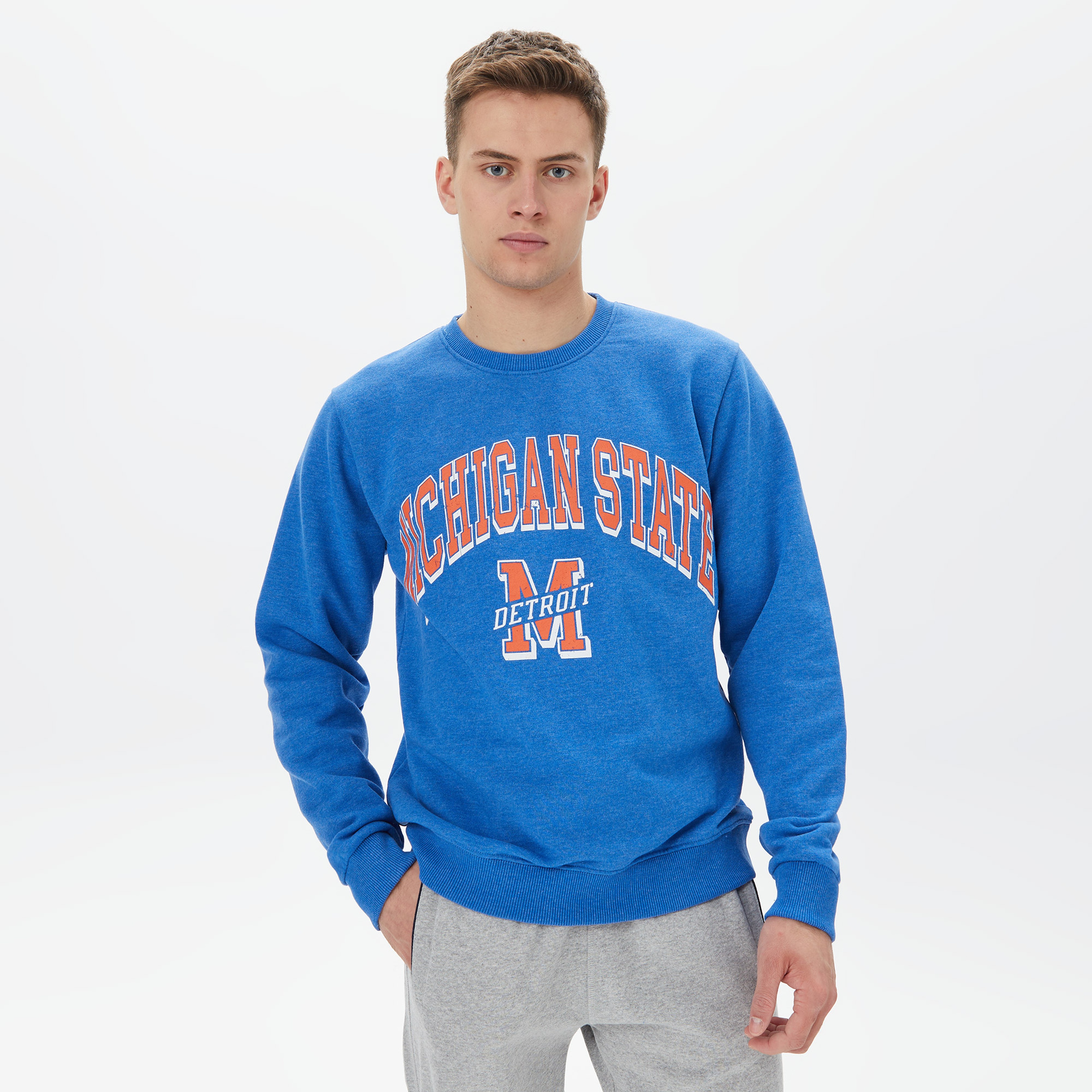 Superfly Erkek Mavi Sweatshirt