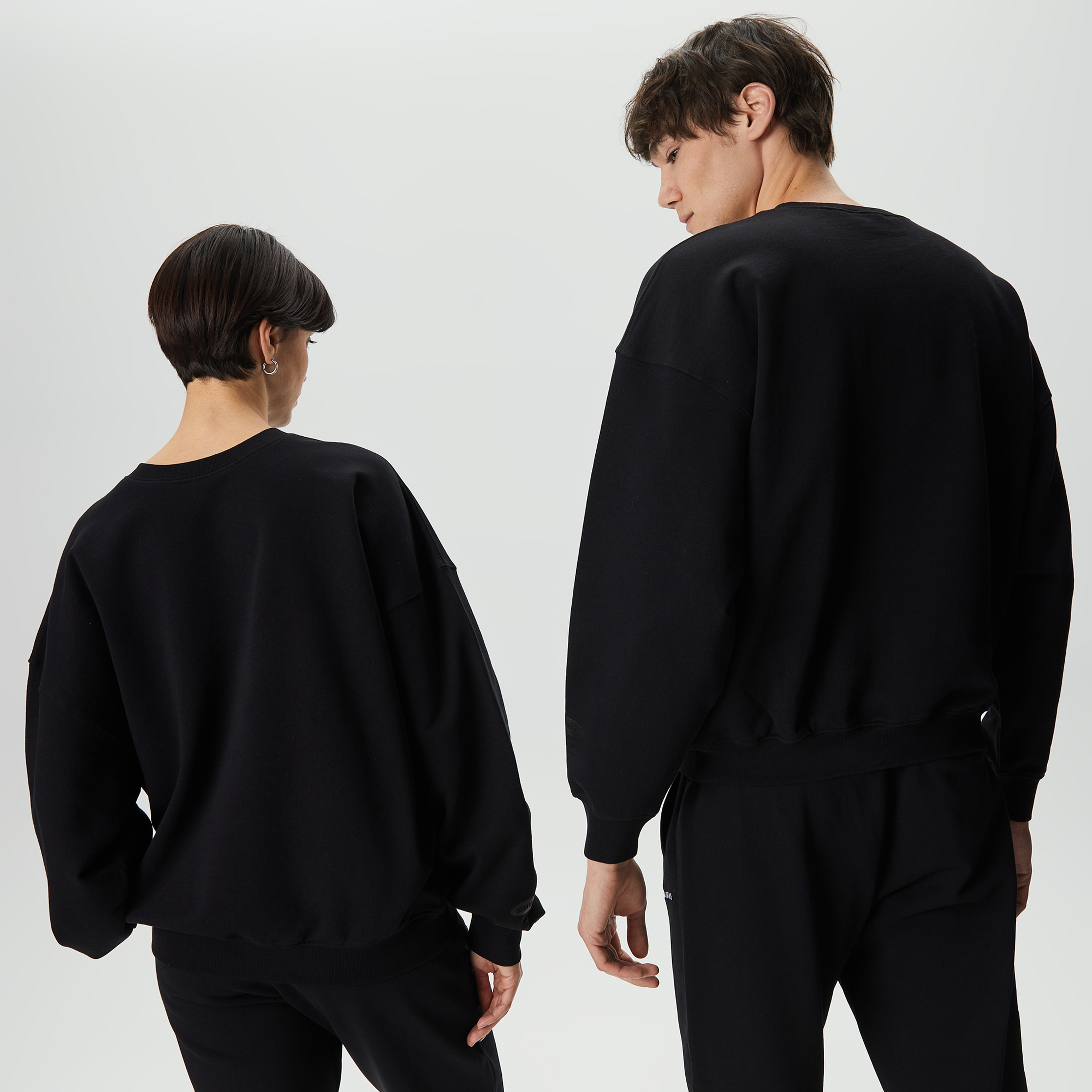 Soon To Be Announced Black Line Unisex Siyah Sweatshirt