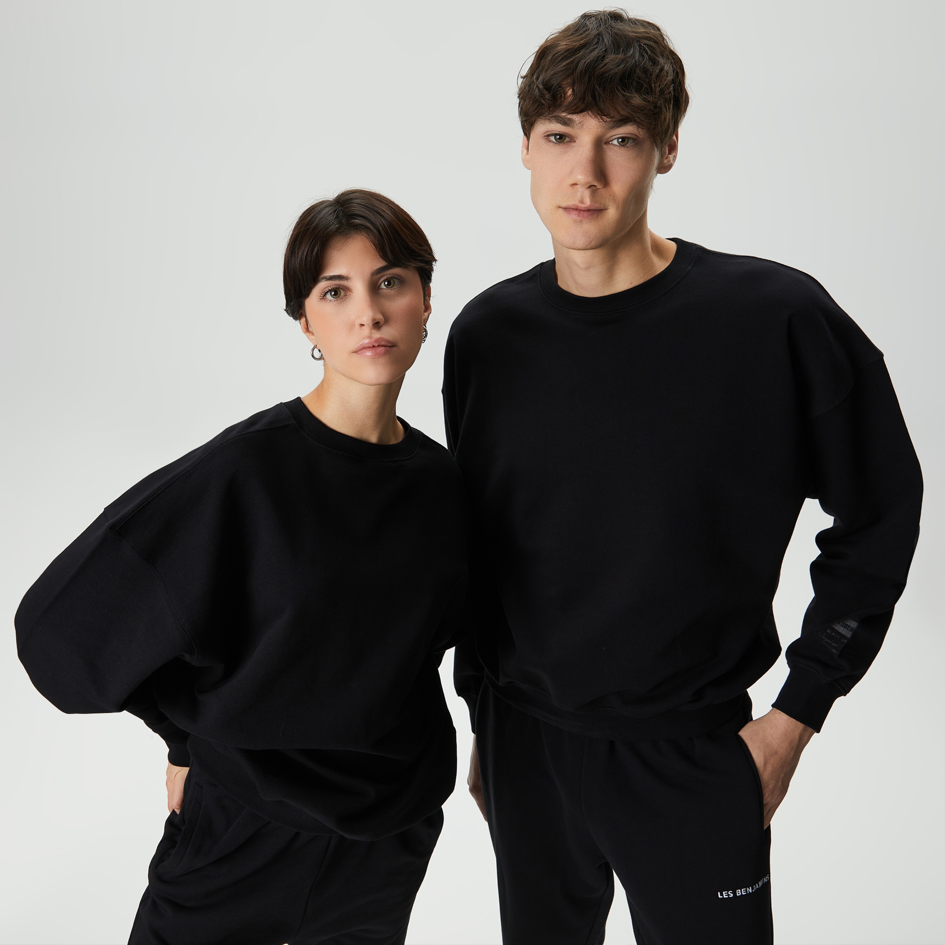Soon To Be Announced Black Line Unisex Siyah Sweatshirt