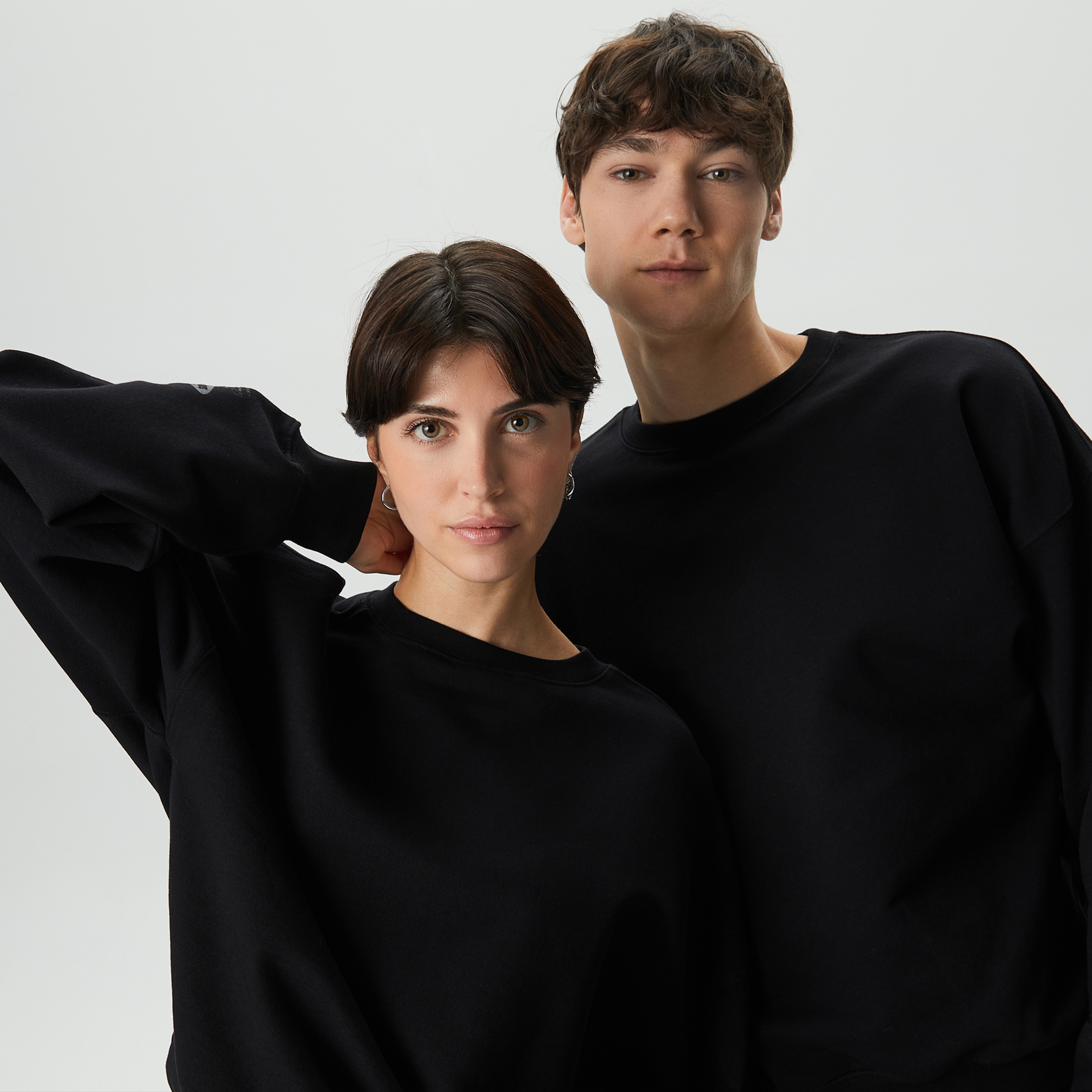 Soon To Be Announced Black Line Unisex Siyah Sweatshirt