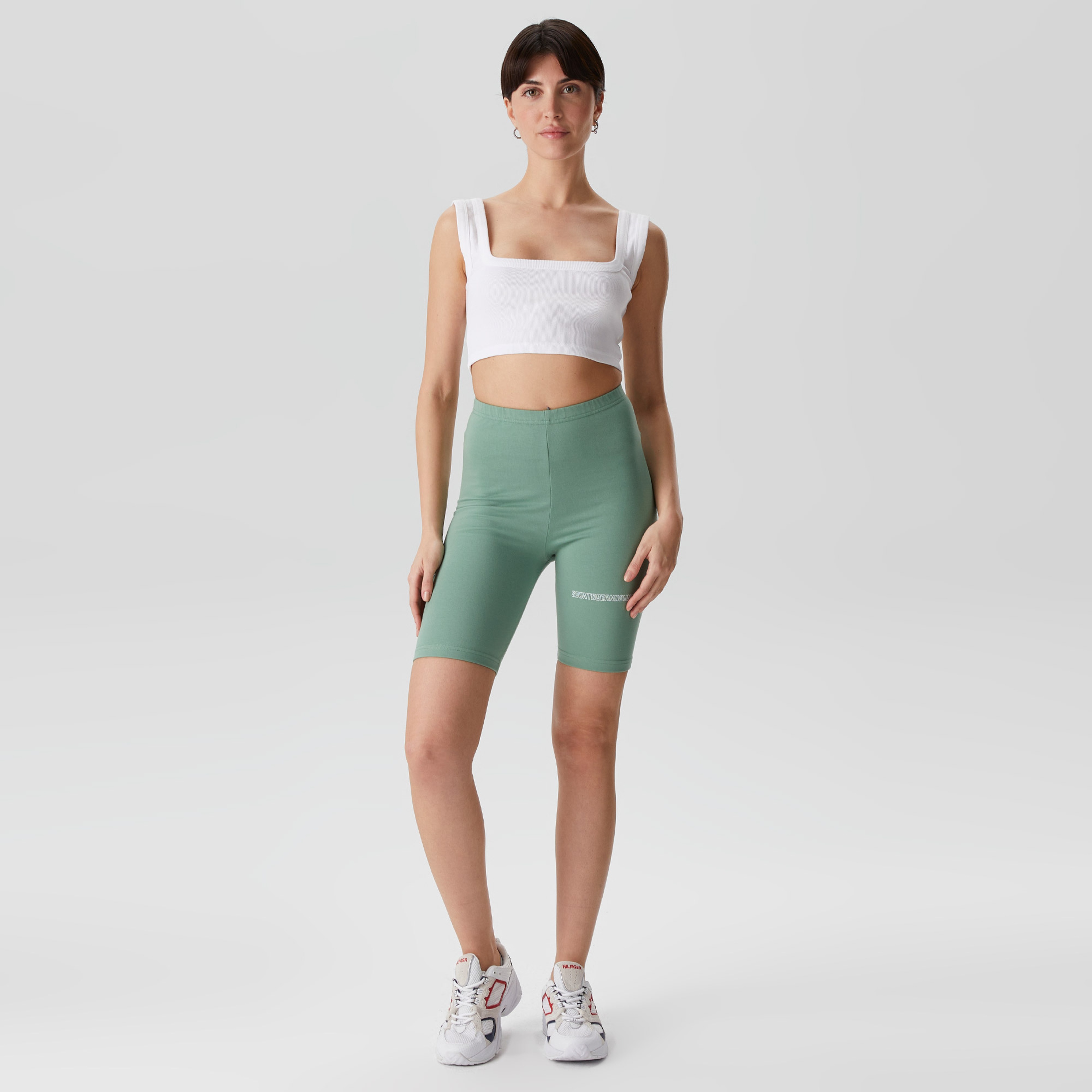 Soon To Be Announced Logo Kadın Yeşil Tayt