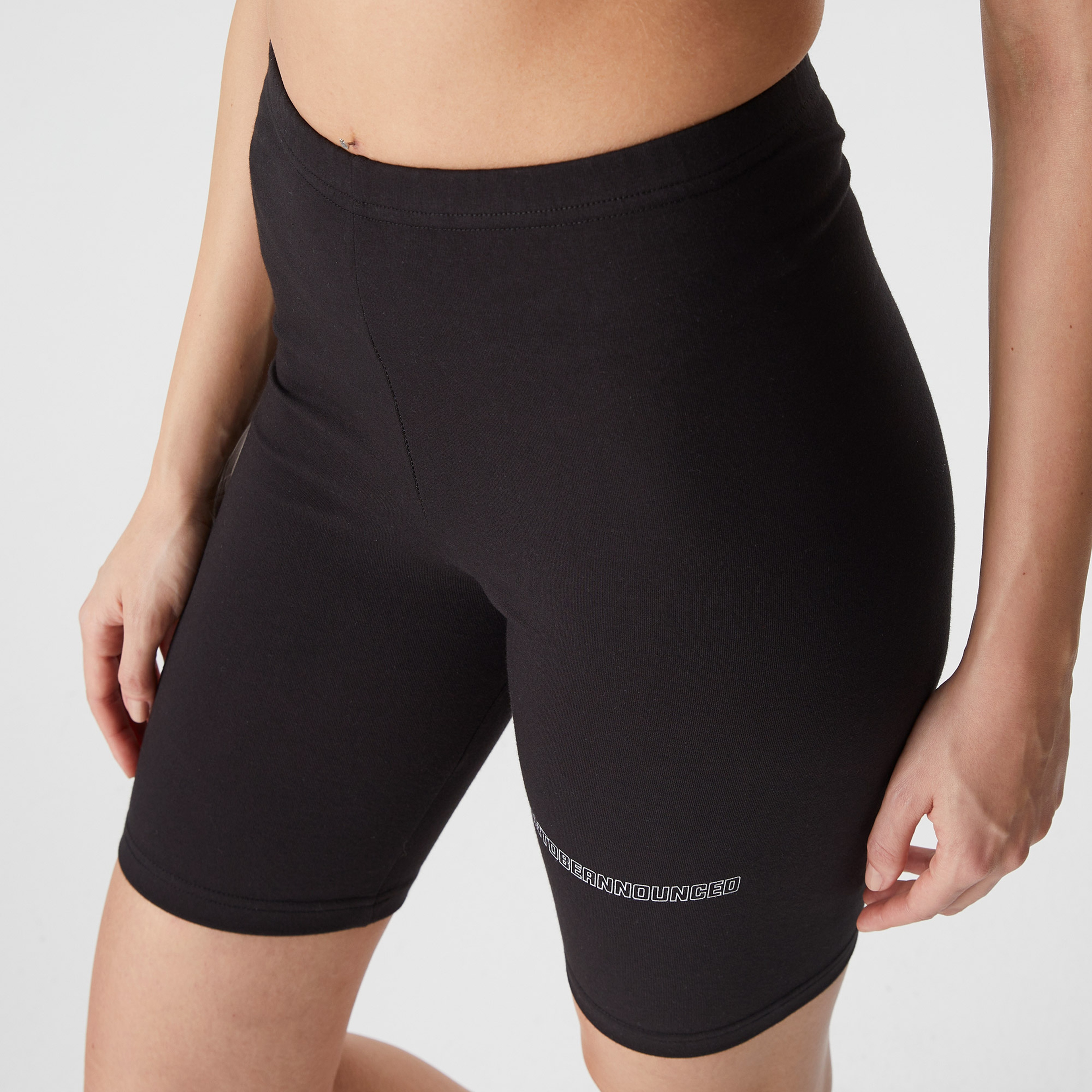 Soon To Be Announced Logo Kadın Siyah Tayt