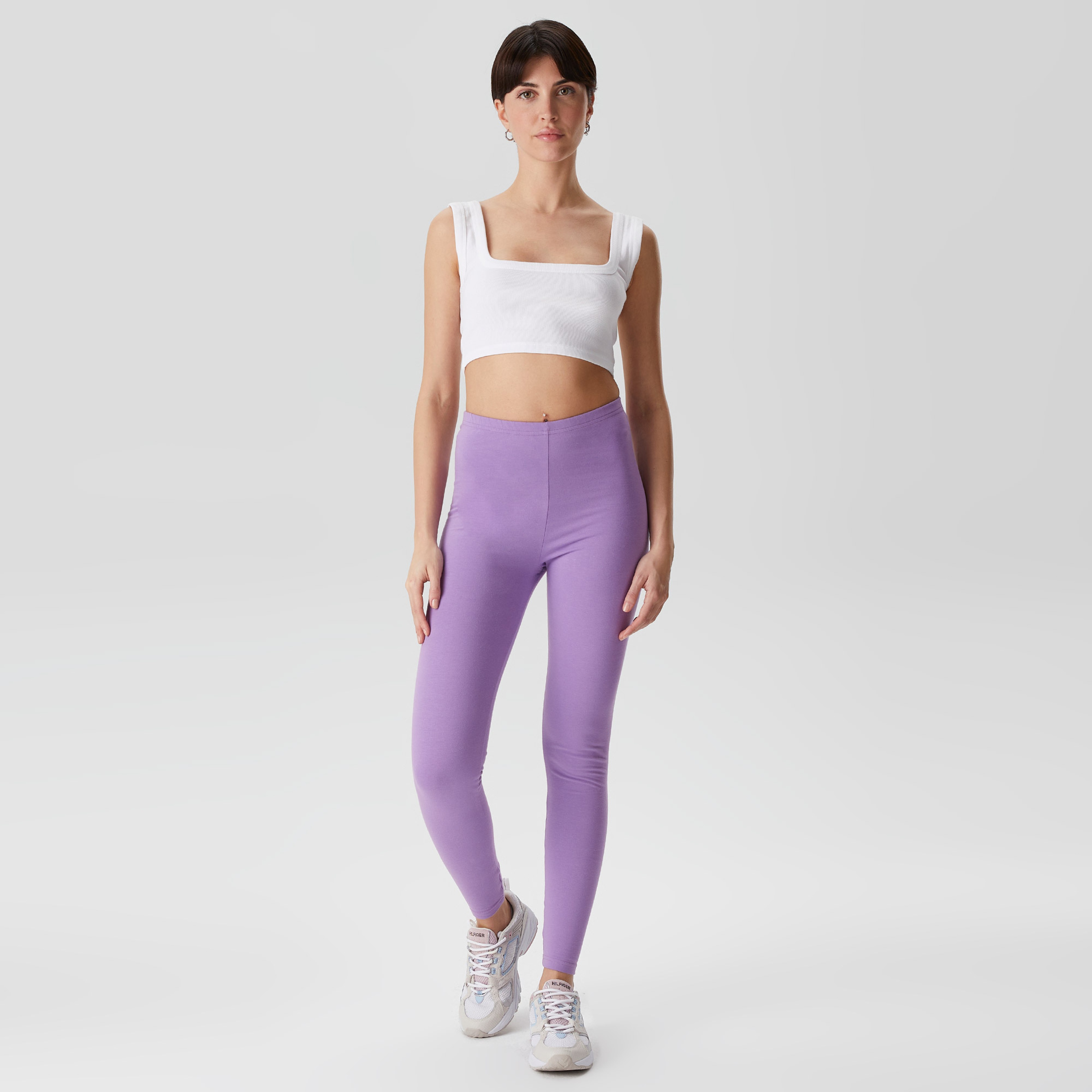 Soon To Be Announced Leggings Kadın Mor Tayt