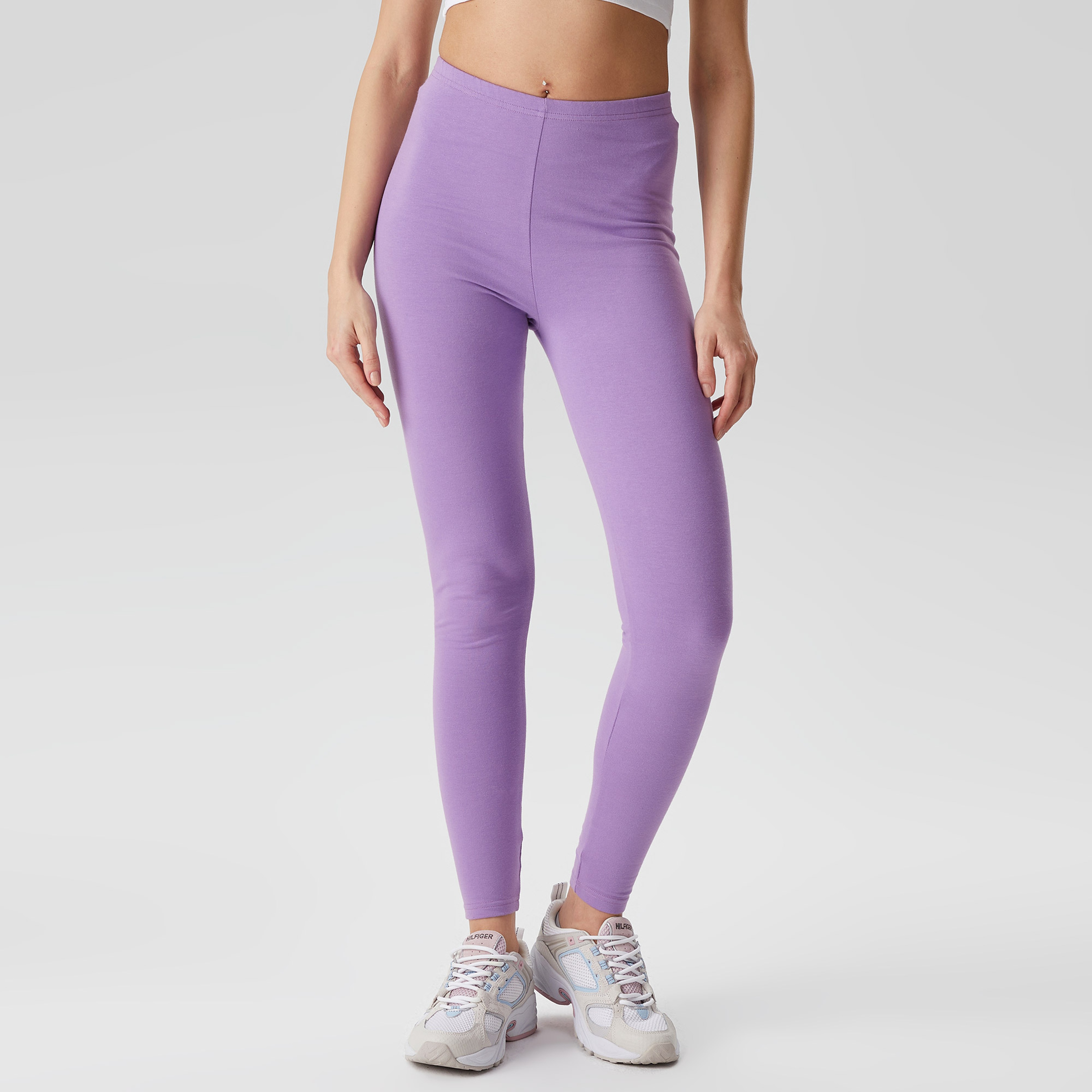 Soon To Be Announced Leggings Kadın Mor Tayt