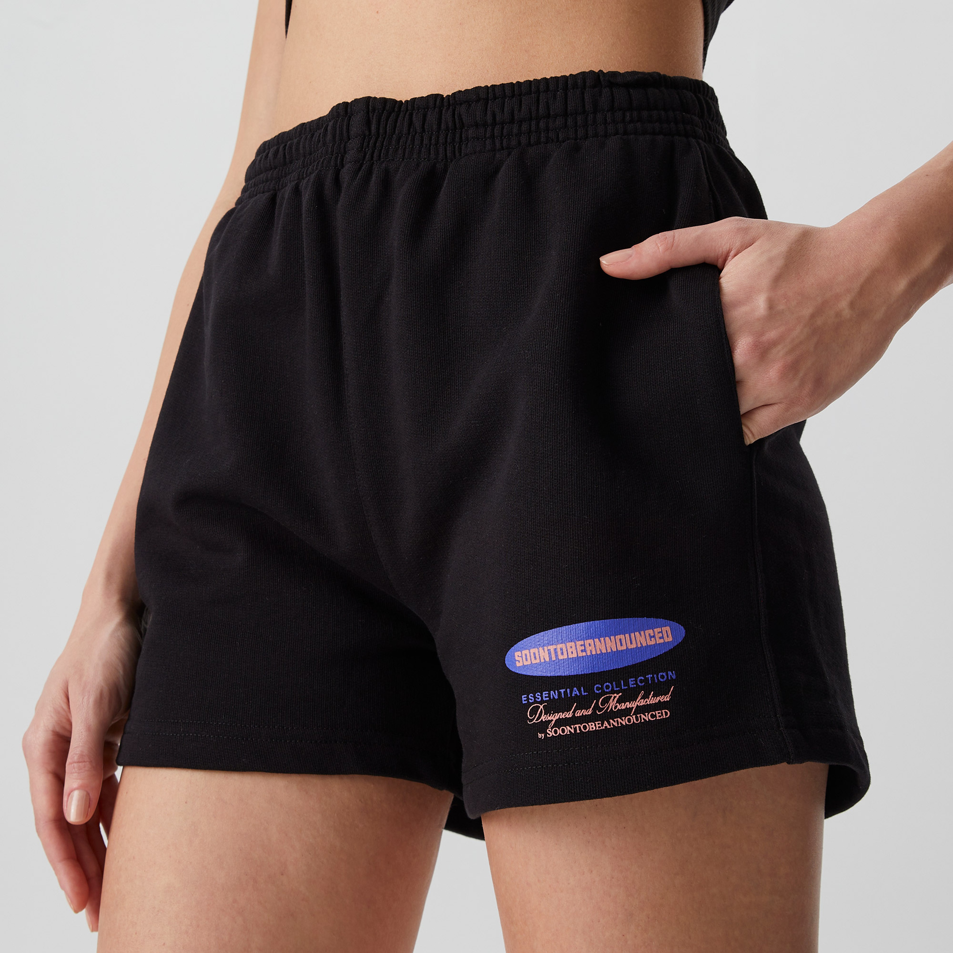 Soon To Be Announced Essentials Kadın Siyah Şort