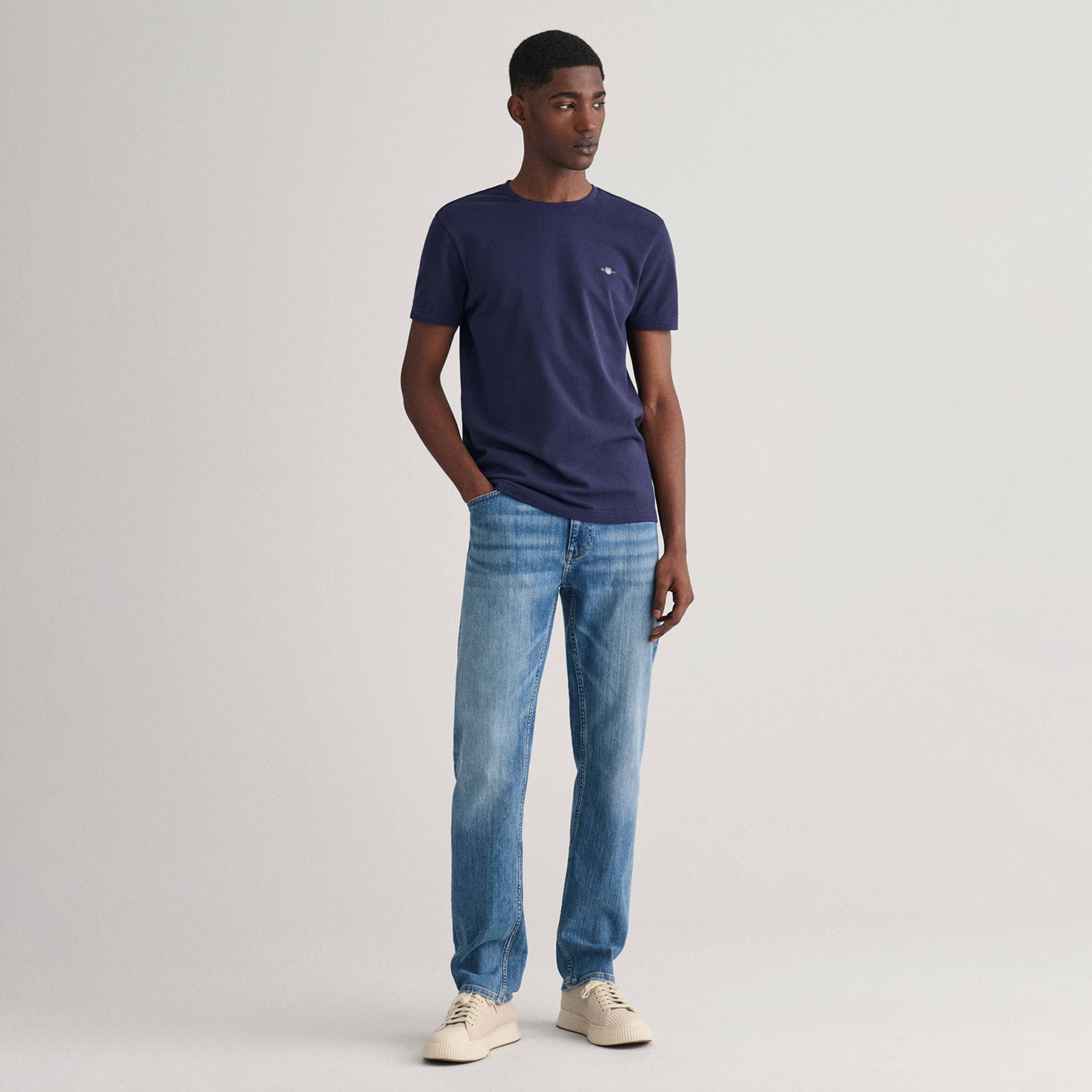 Gant Erkek Lacivert T-Shirt