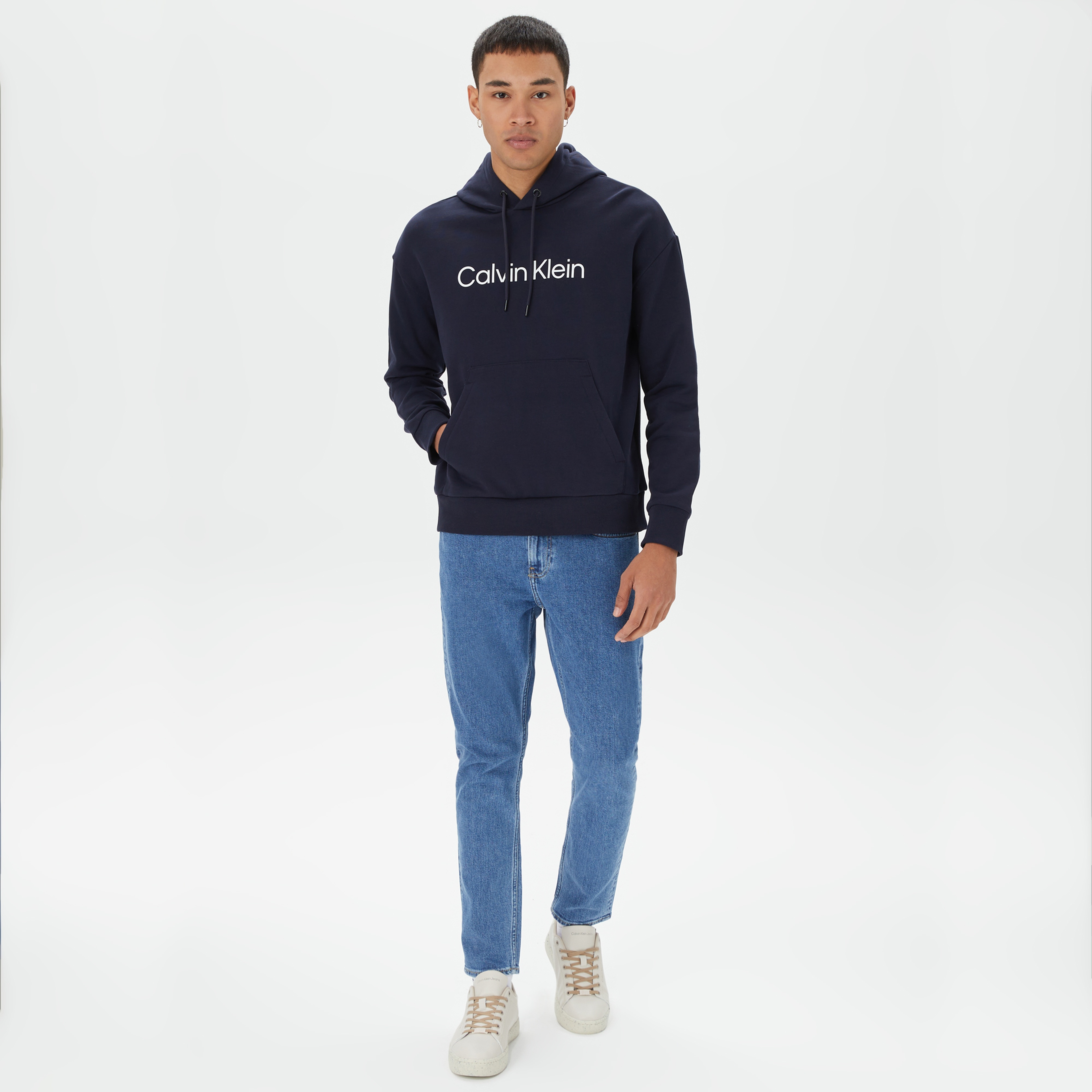 Calvin Klein Erkek Mavi Sweatshirt
