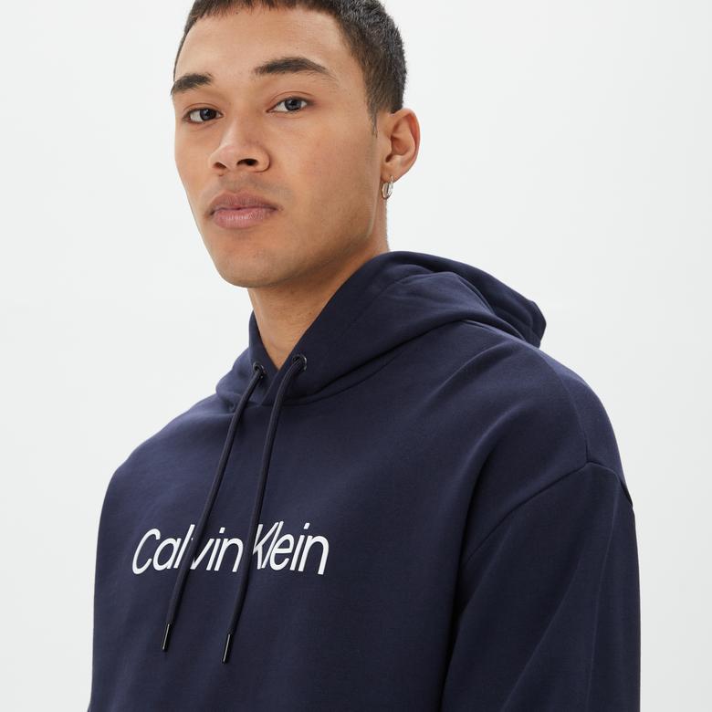 Calvin Klein Erkek Mavi Sweatshirt