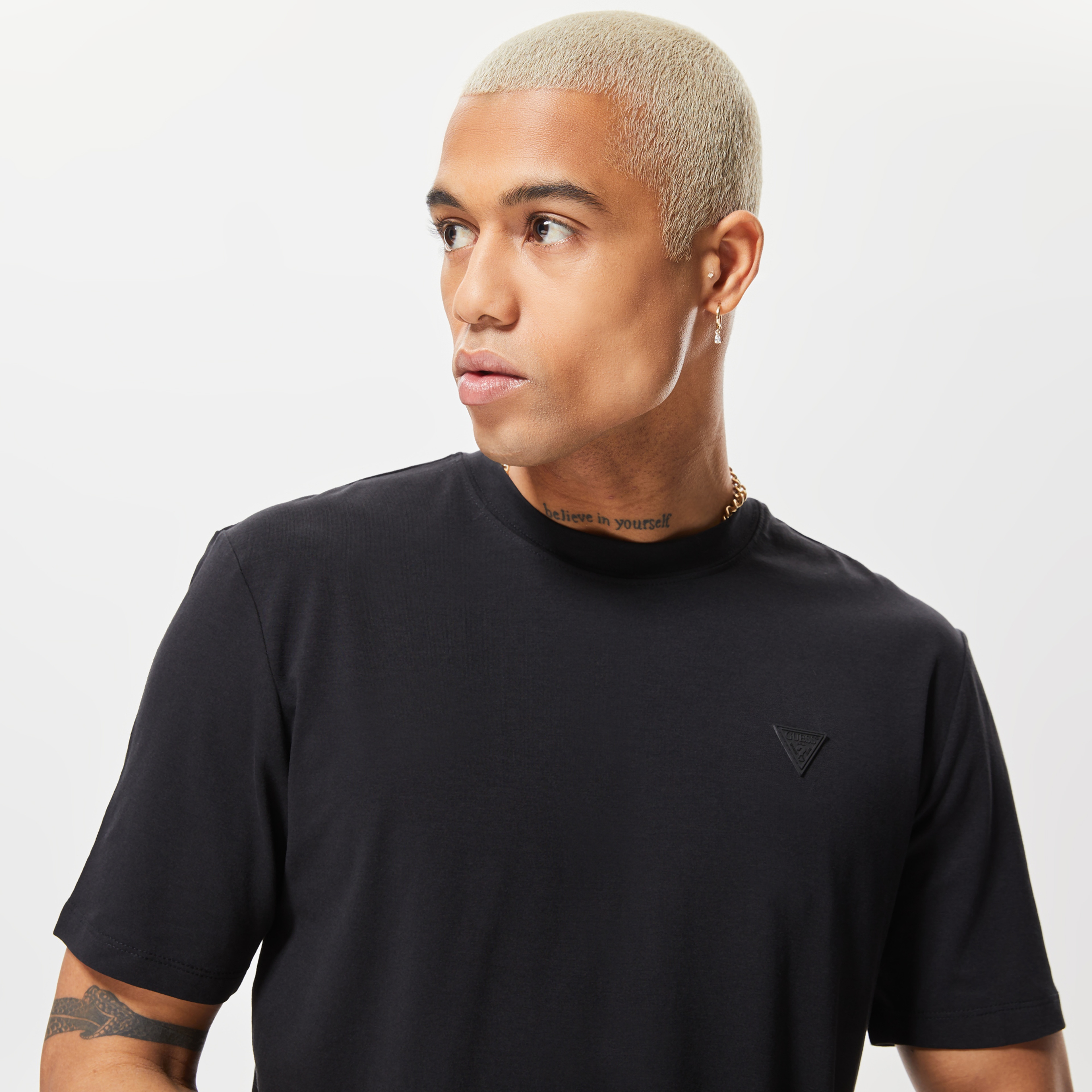 Guess Erkek Siyah Tshirt