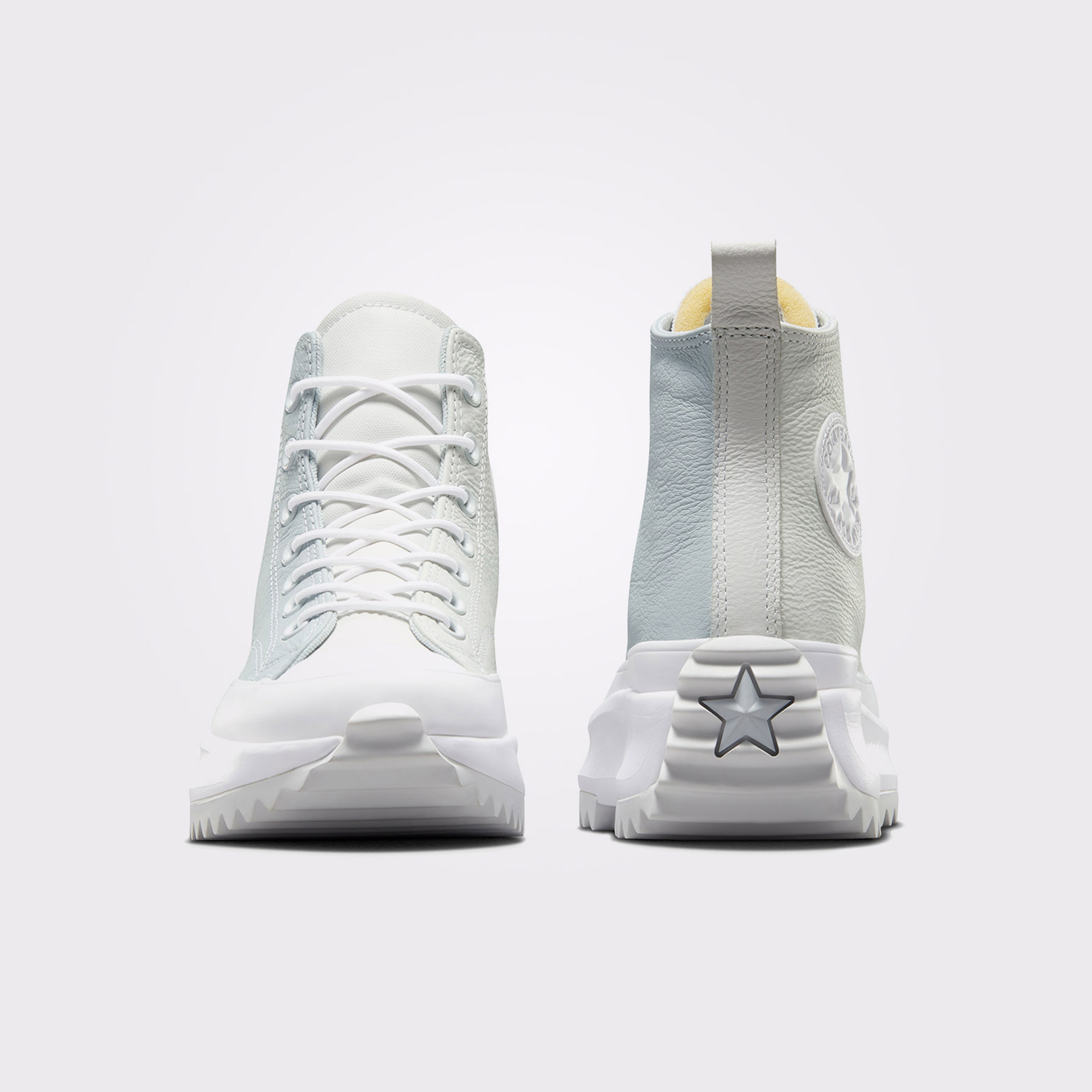 Converse Run Star Hike Utility Leather Platform Unisex Beyaz Sneaker