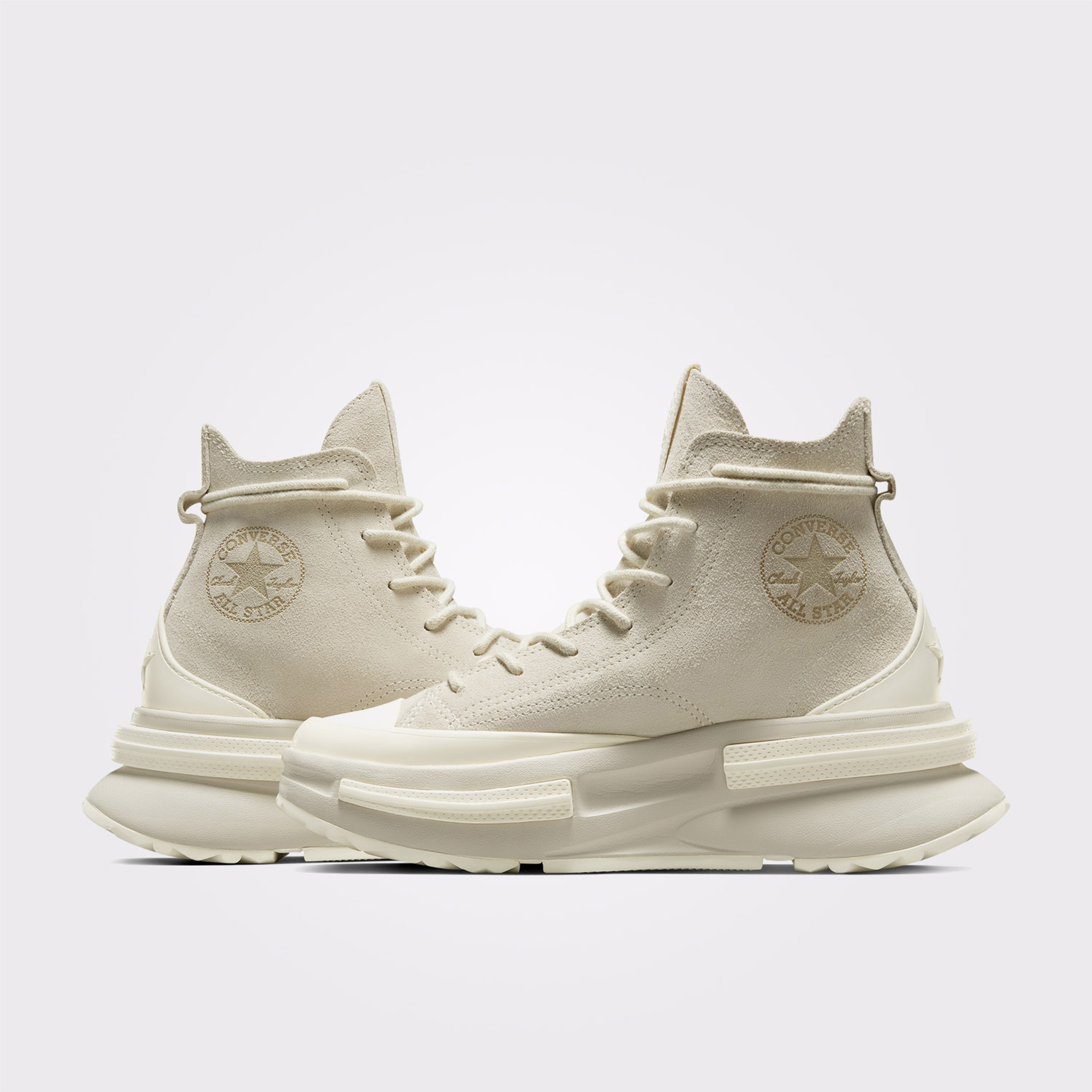 Converse Run Star Legacy Cx Platform Mono Suede Unisex Krem Sneaker