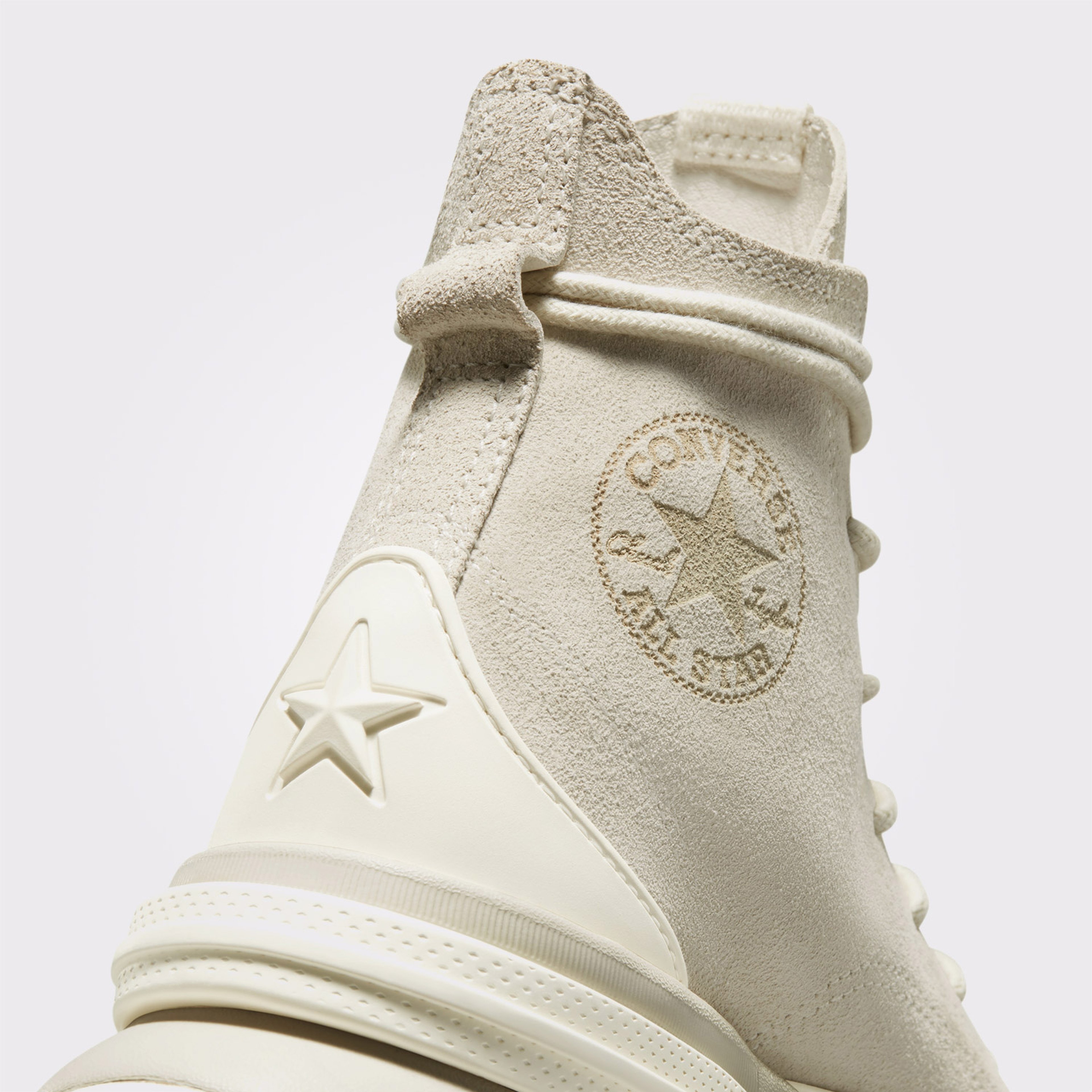 Converse Run Star Legacy Cx Platform Mono Suede Unisex Krem Sneaker