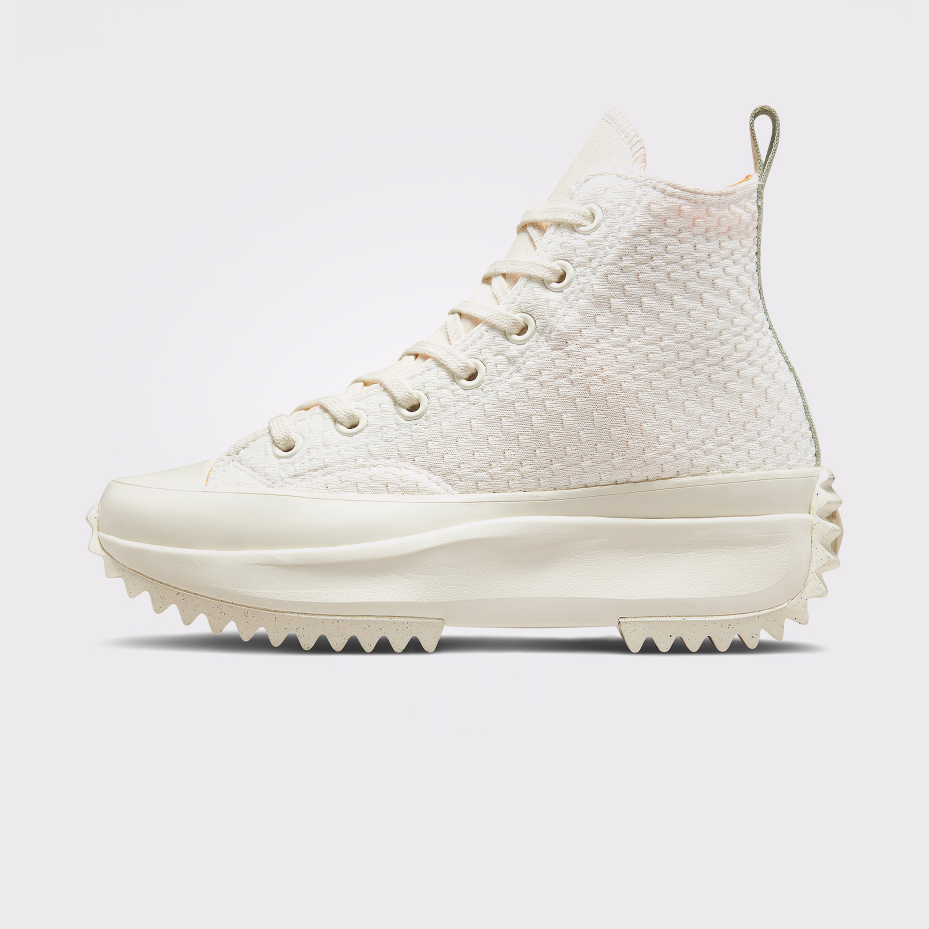 Converse Run Star Hike Platform Unisex Krem/Yeşil Sneaker