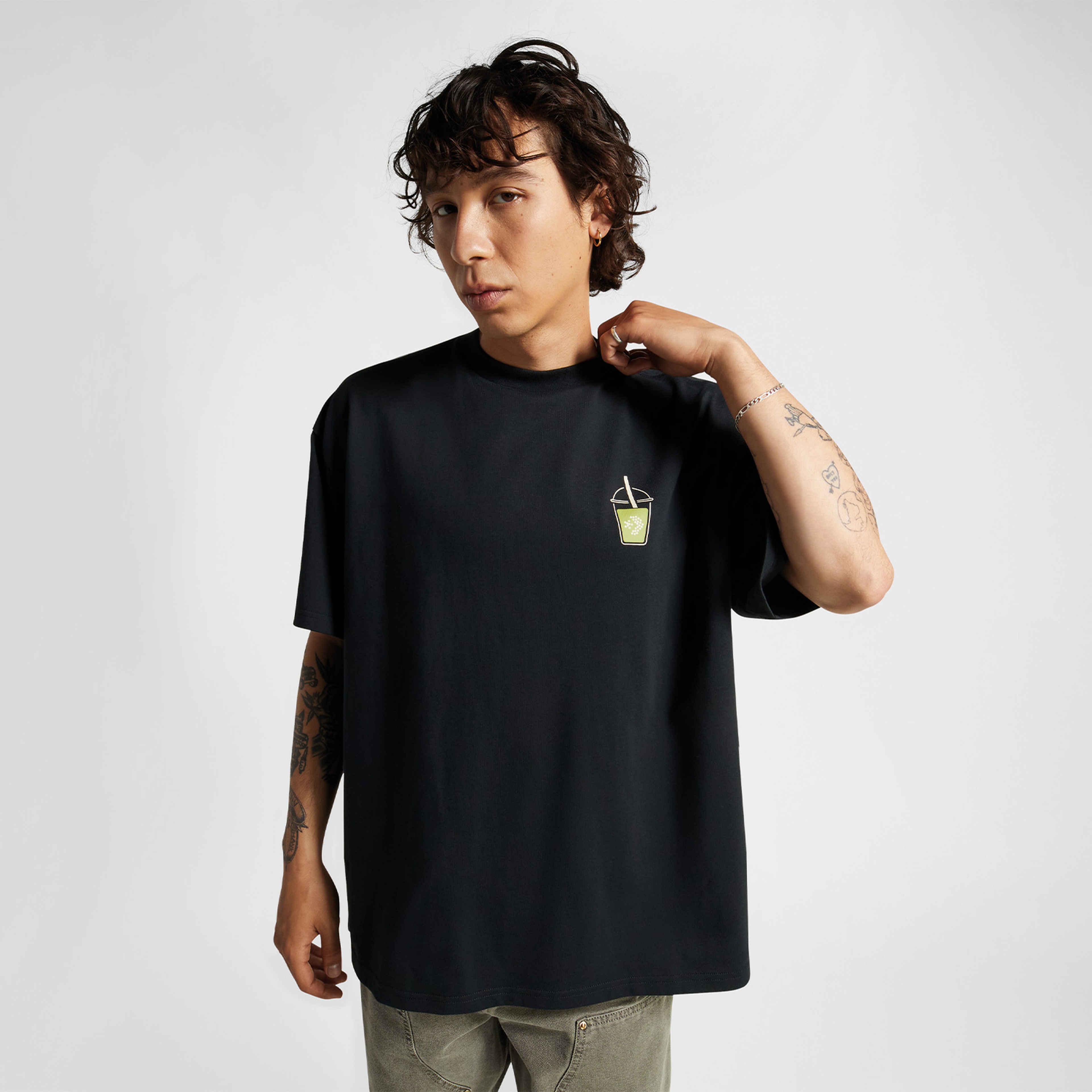 Converse Tea Graphic Loose Fit Erkek Siyah T-Shirt