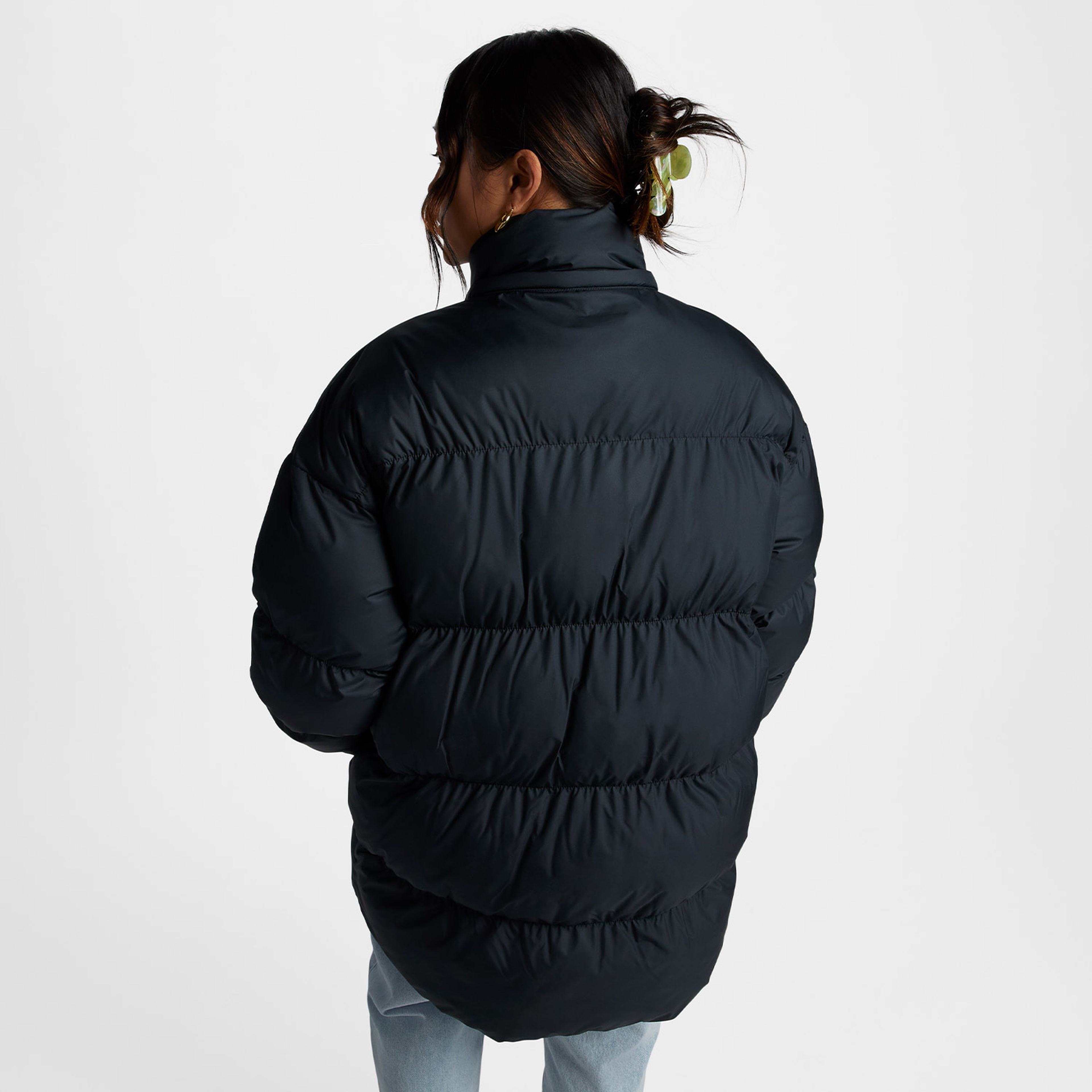 Converse Oversized Super Puffer Kadın Siyah Mont