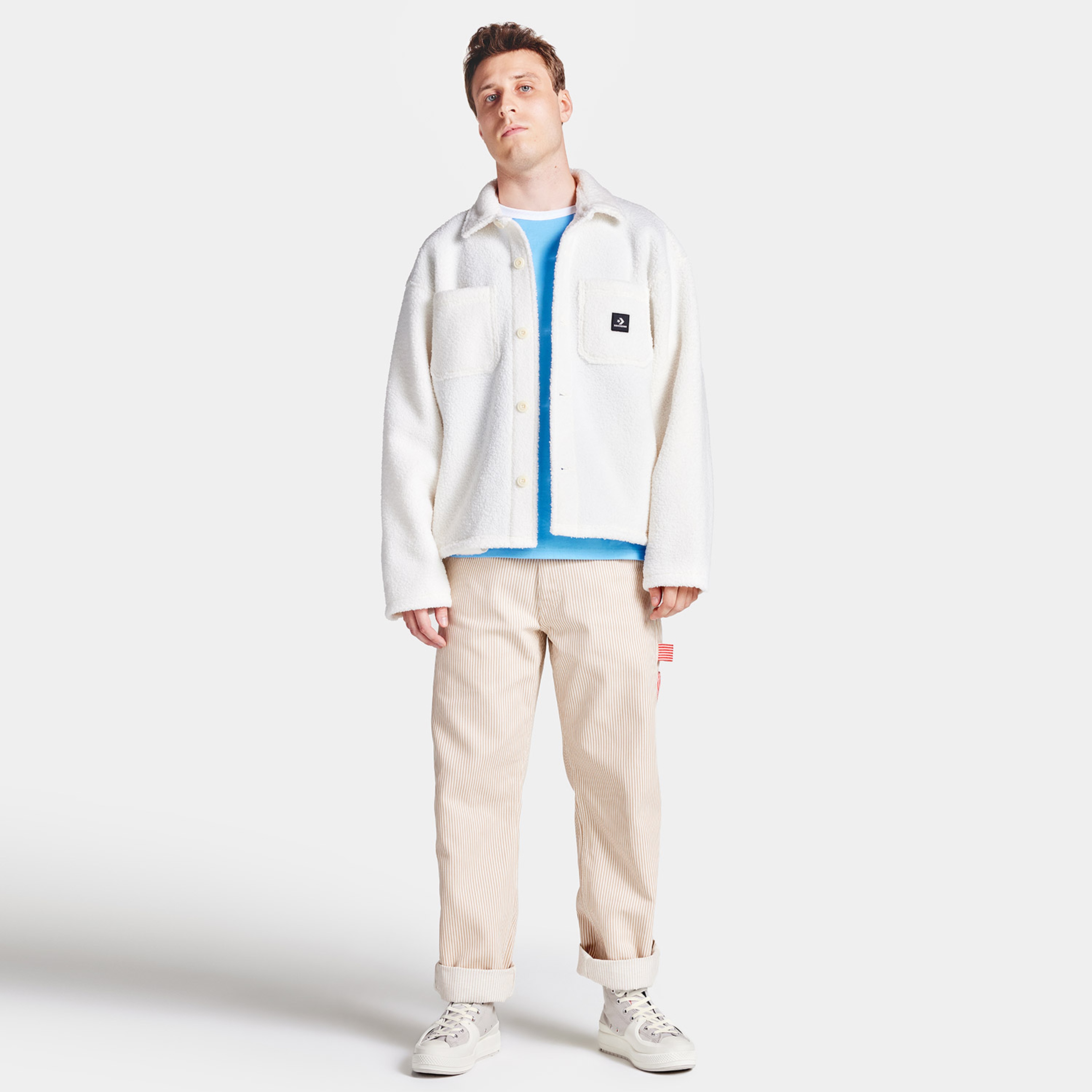 Converse Sherpa Seasonal Erkek Beyaz Ceket