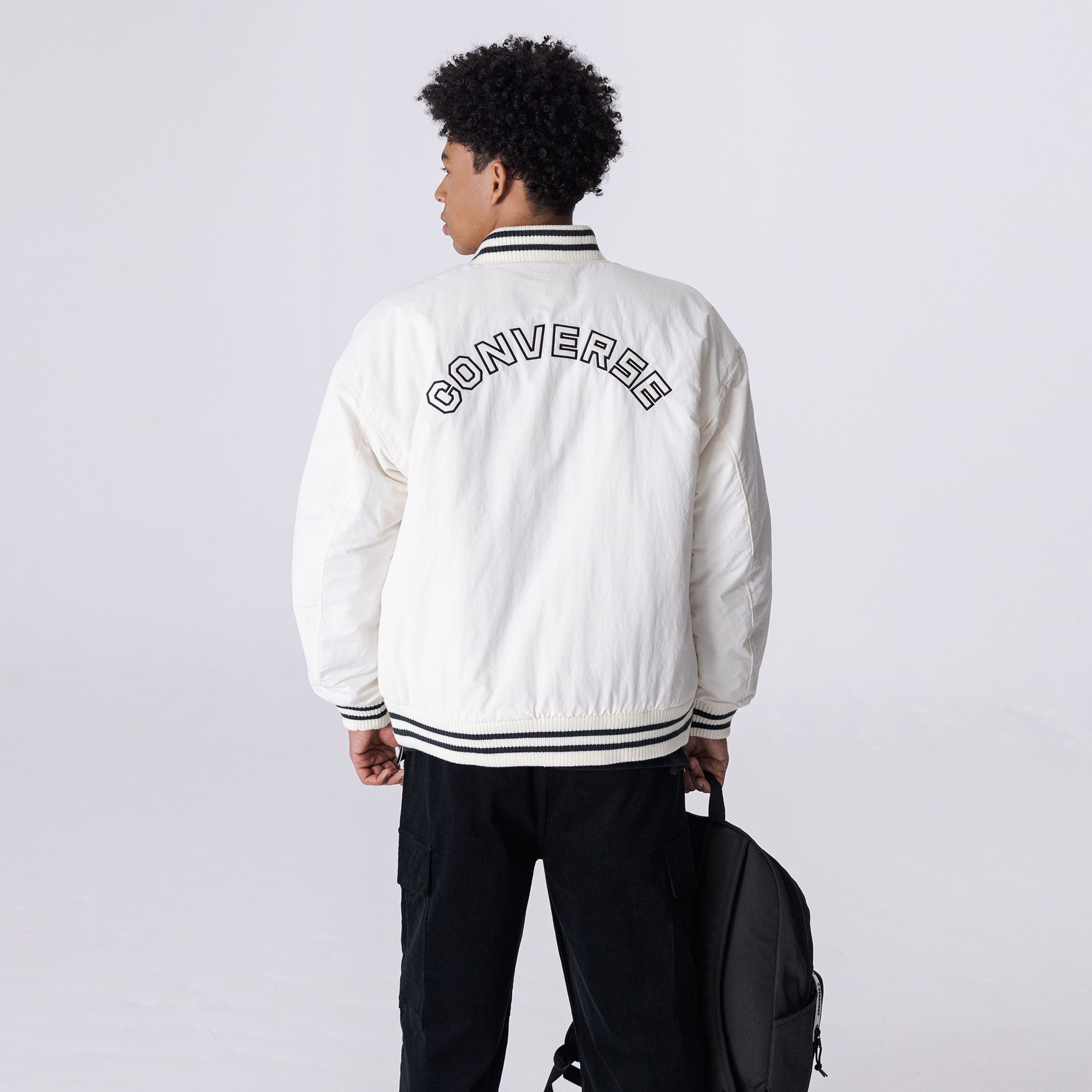 Converse All Star Varsity Padded Erkek Beyaz Ceket
