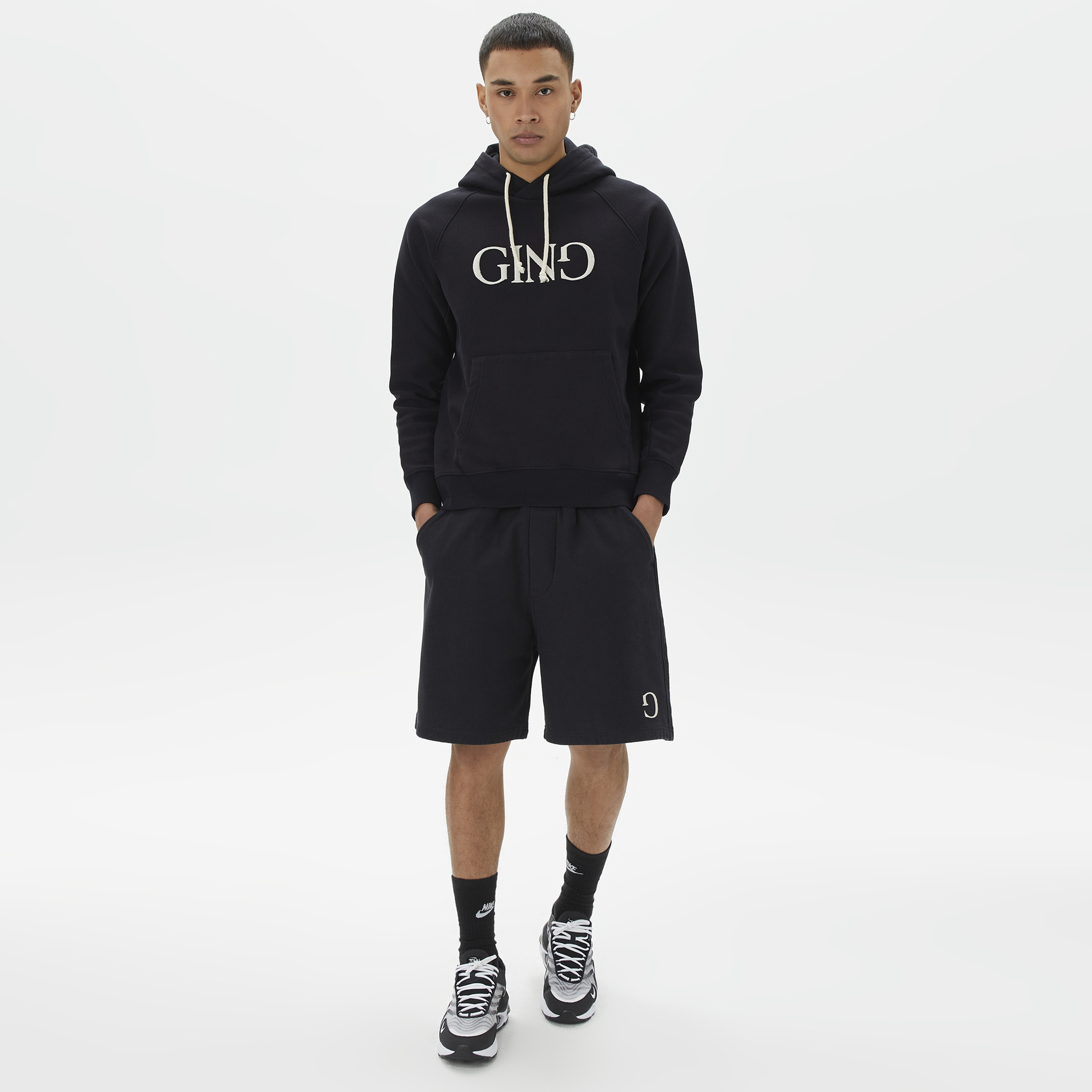 Ging Blackie Nailed Bullet Erkek Siyah Şort