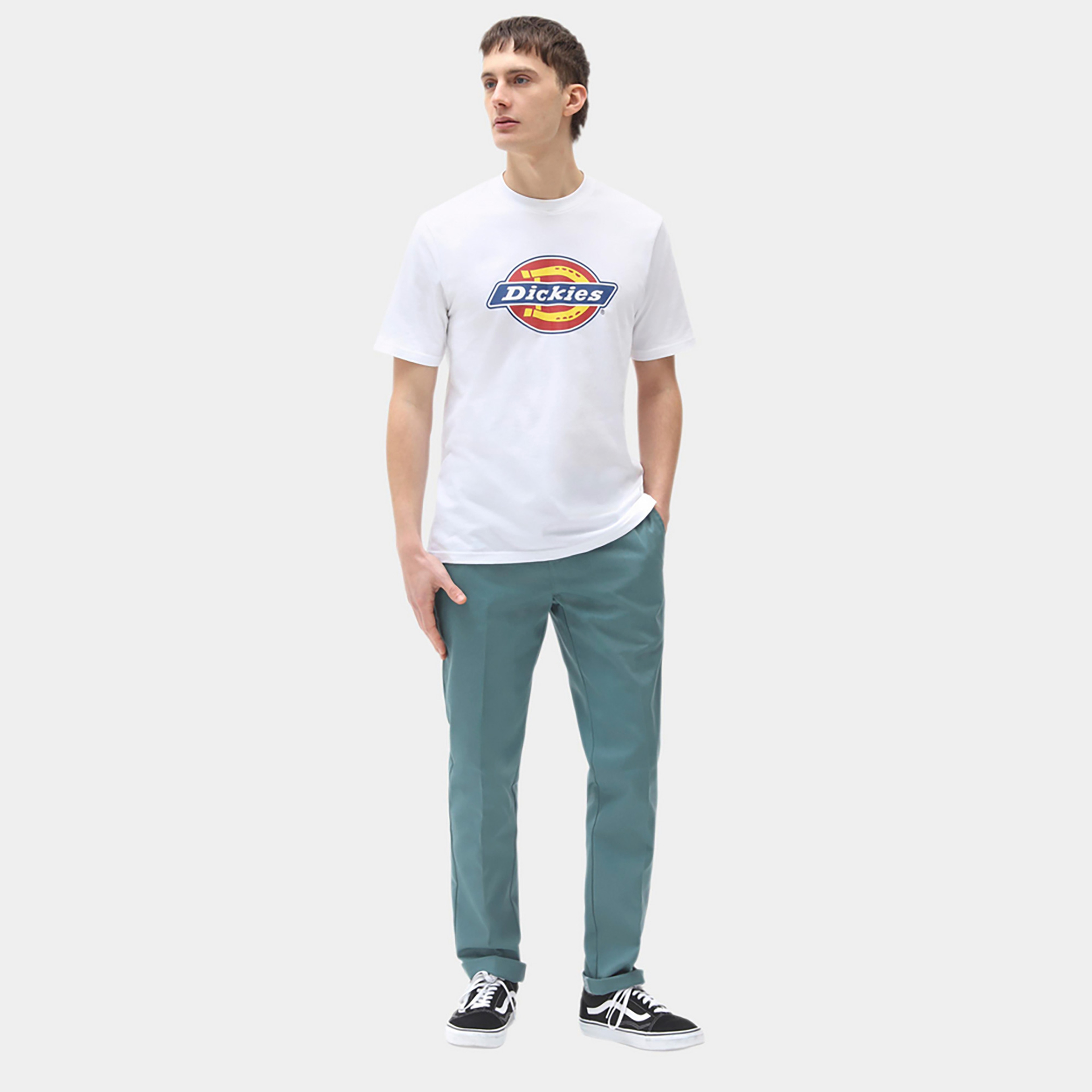 Dickies Icon Logo Erkek Beyaz T-Shirt