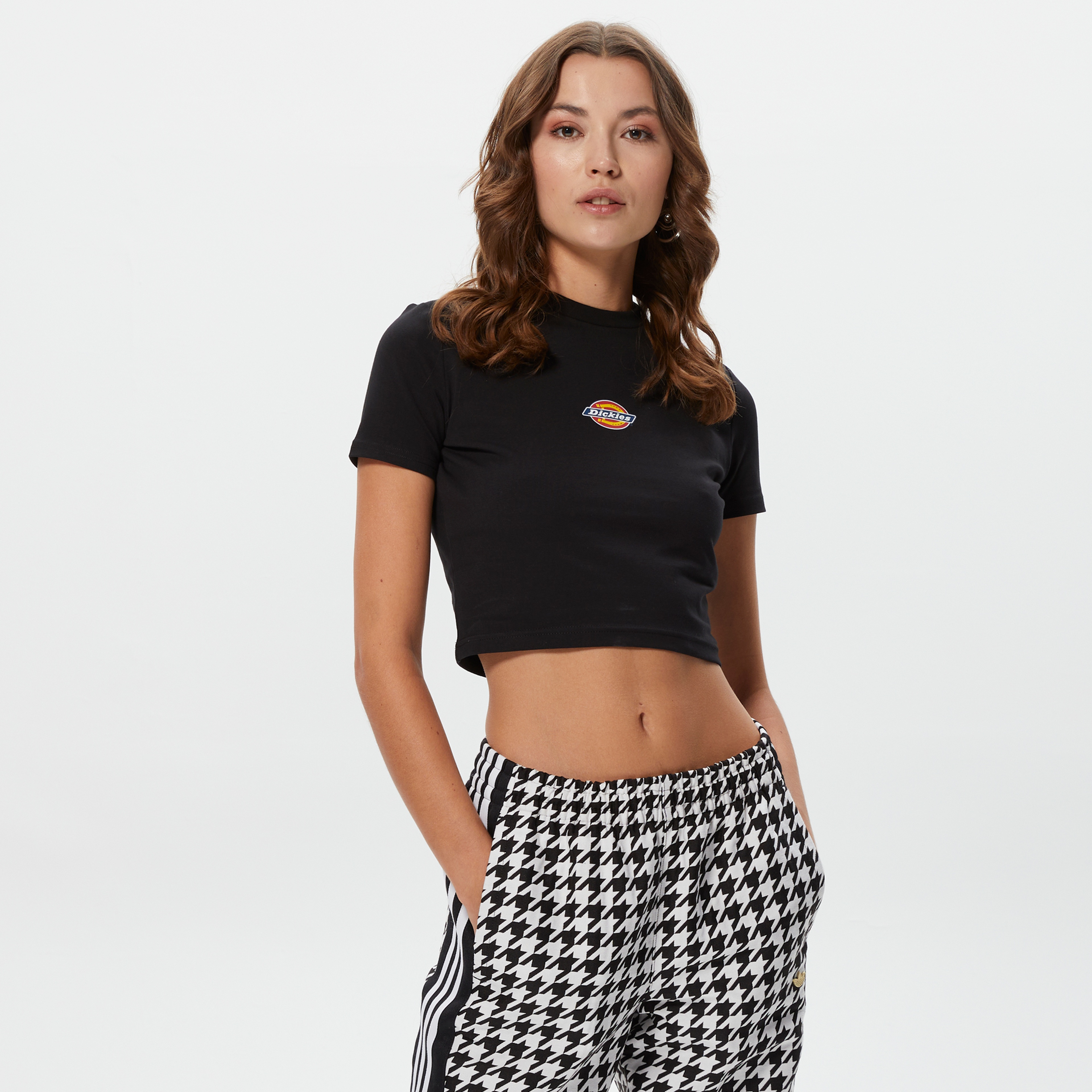 Dickies Maple Valley Kadın Siyah Crop T-Shirt