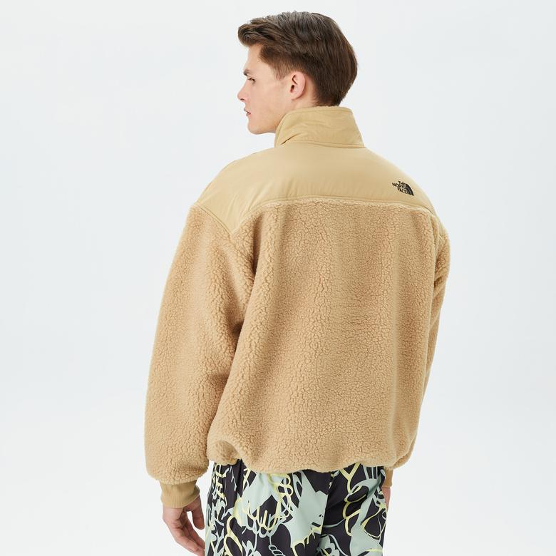 The North Face Platte High Pile Fleece 1/4  Erkek Bej Sweatshirt