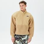The North Face Platte High Pile Fleece 1/4  Erkek Bej Sweatshirt