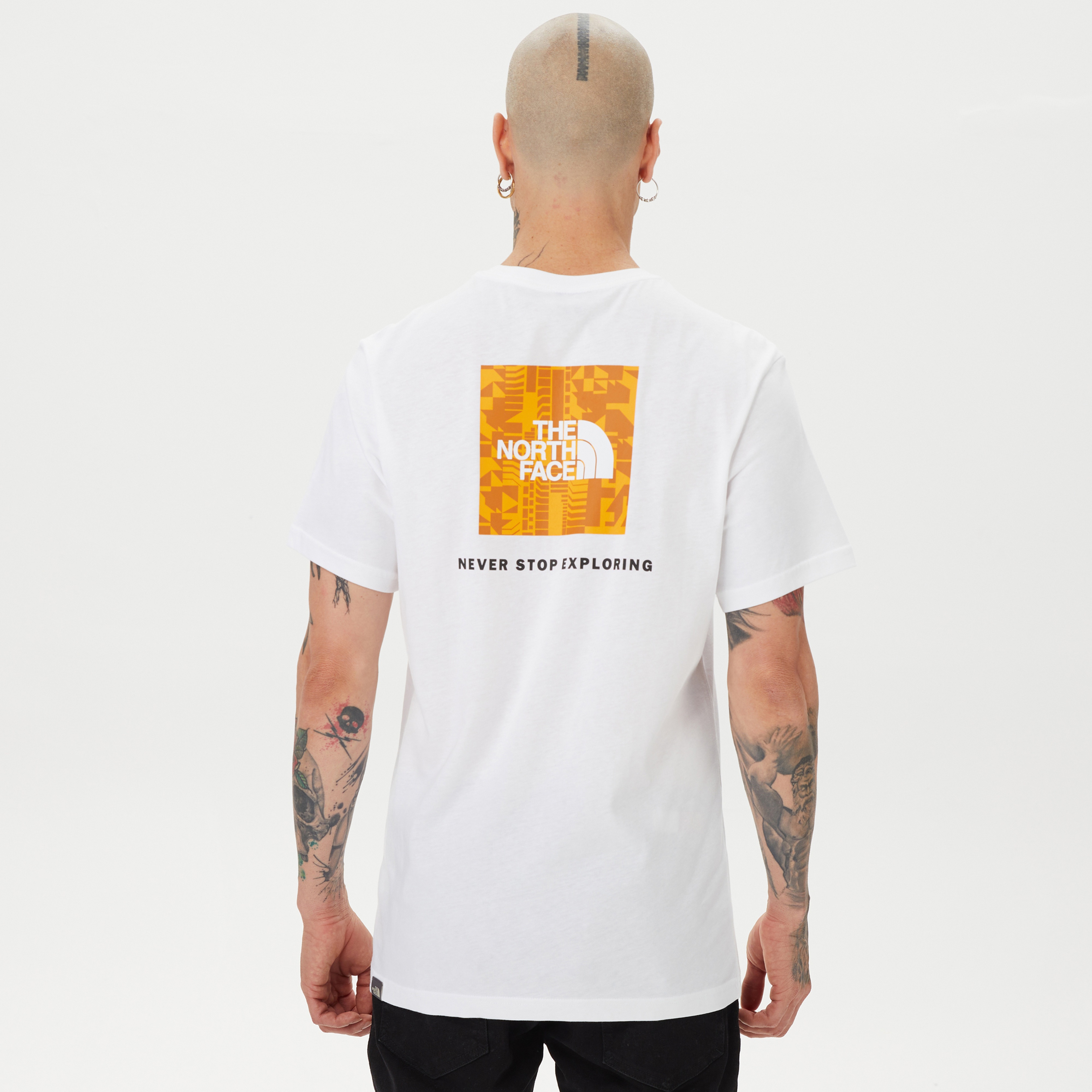 The North Face Red Box  Erkek Beyaz T-Shirt
