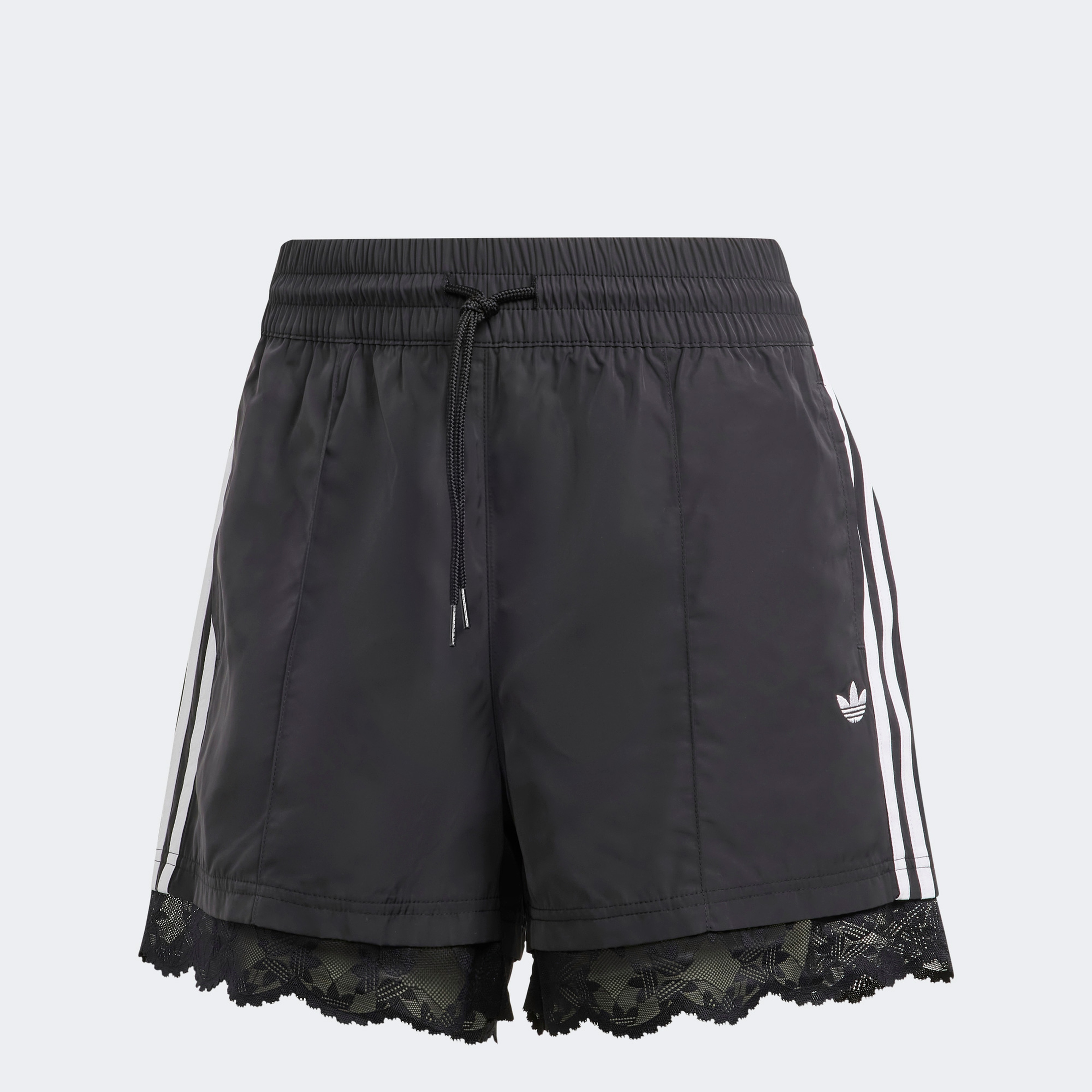 adidas Lace Trim 3-Stripes Kadın Siyah Şort