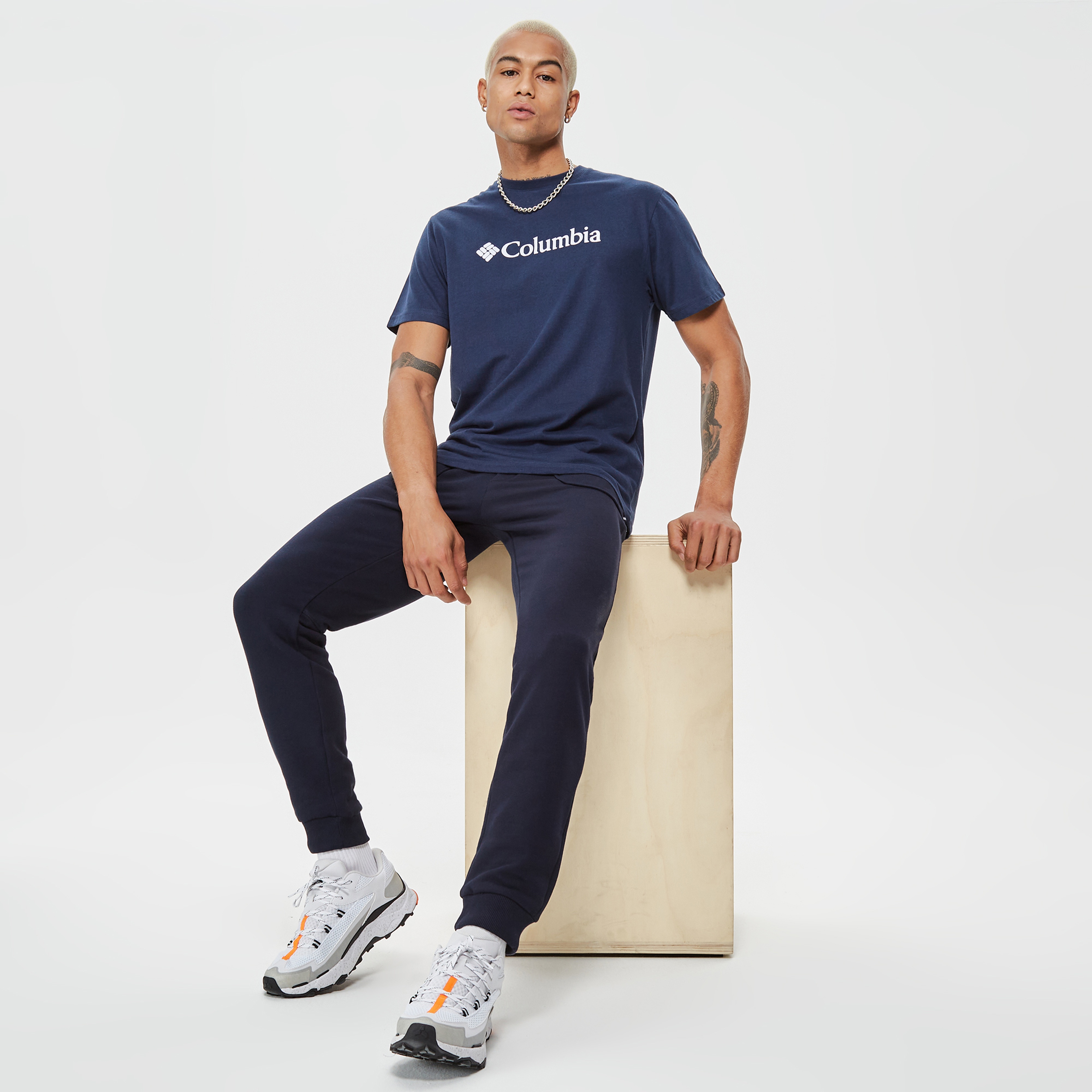 Columbia CSC Basic Logo Brushed Erkek Lacivert T-Shirt