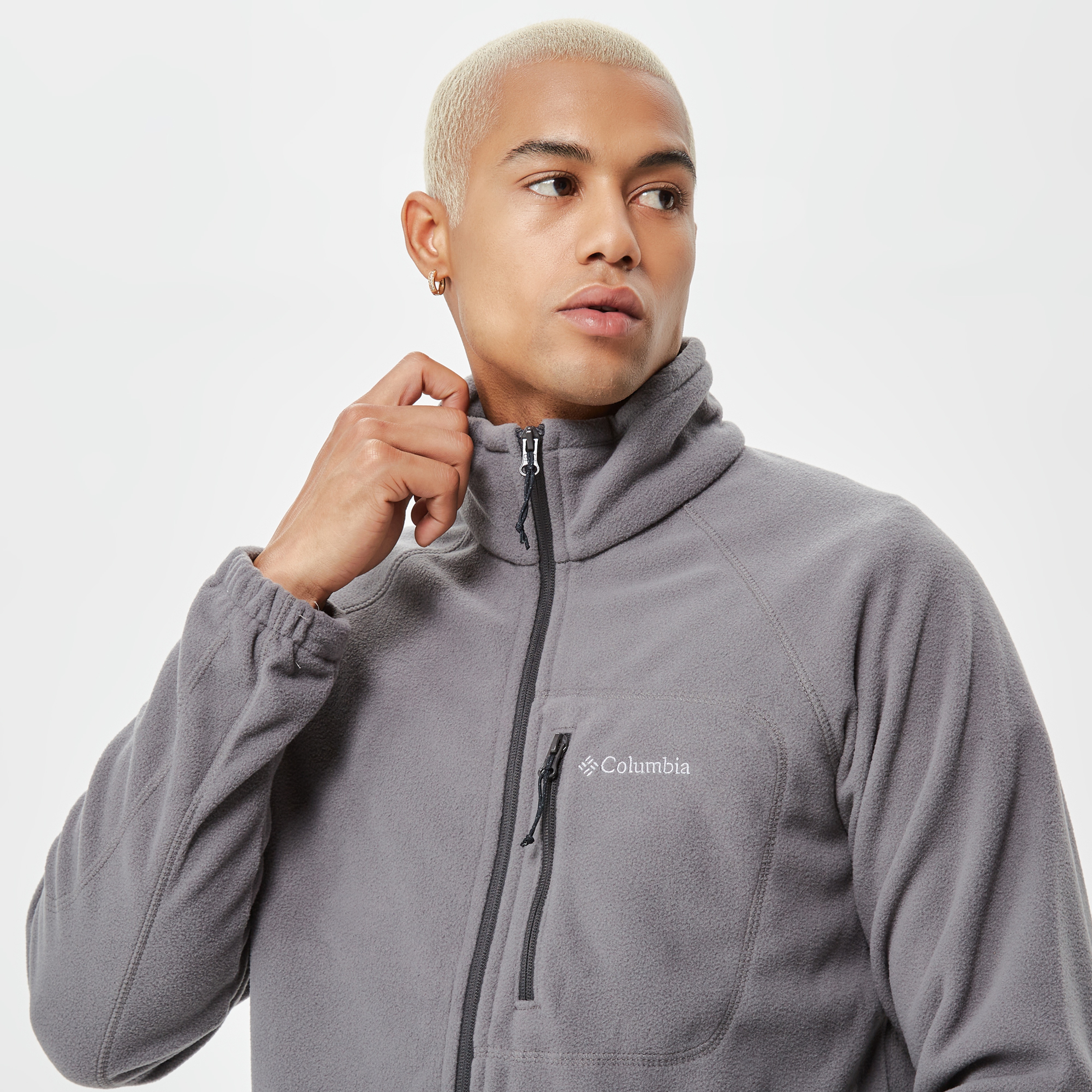 Columbia Fast Trek II Full Zip Fleece Erkek Gri Mont