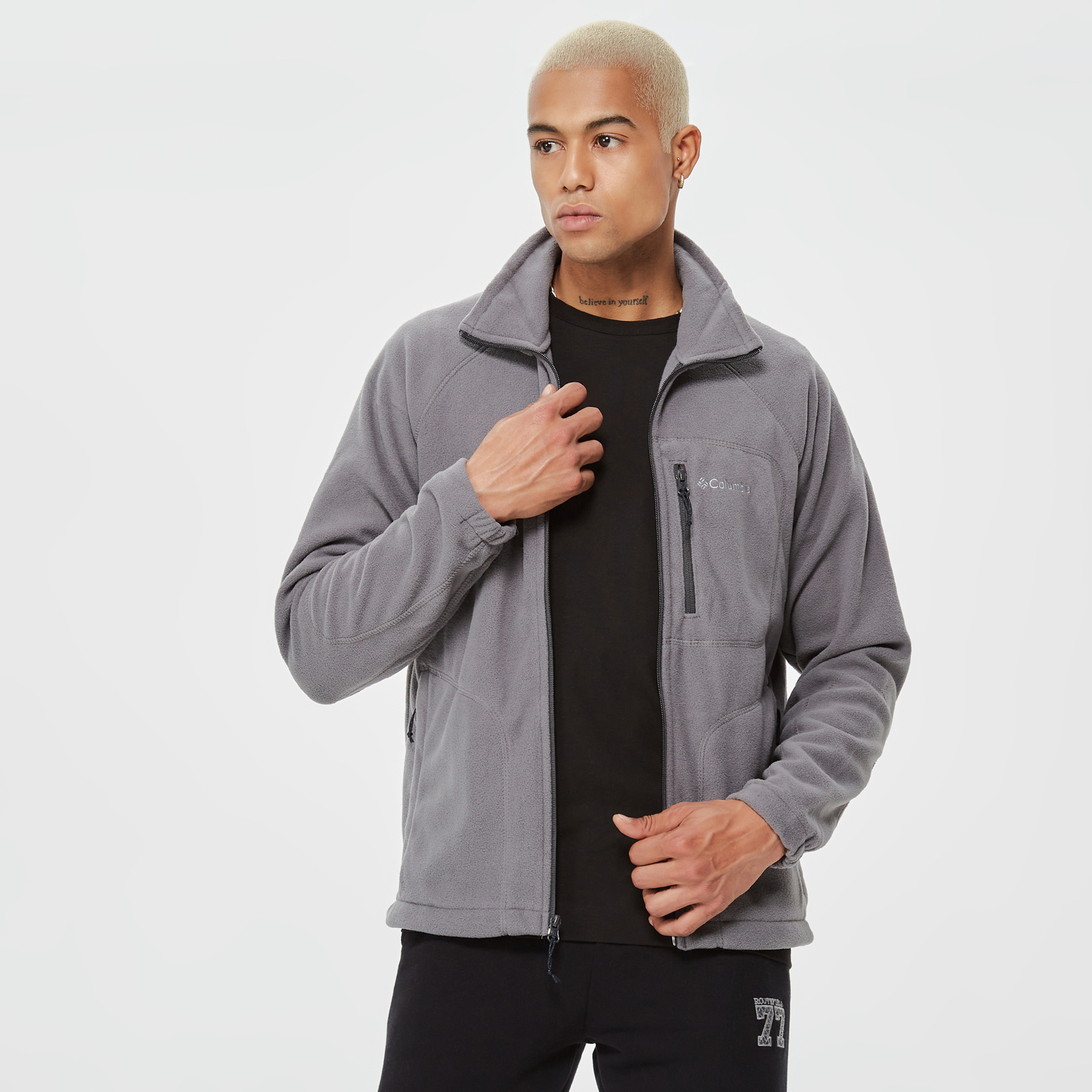 Columbia Fast Trek II Full Zip Fleece Erkek Gri Mont