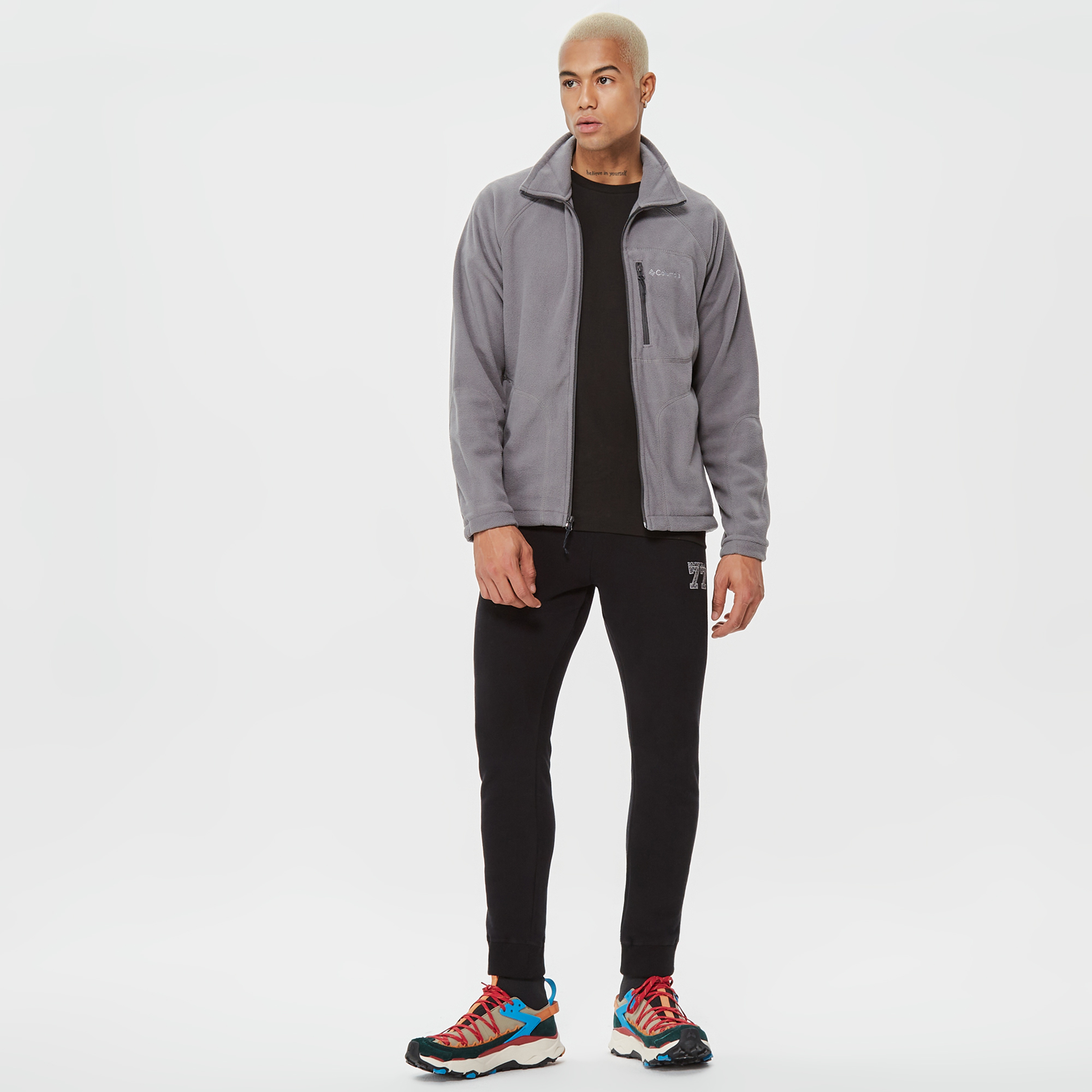 Columbia Fast Trek II Full Zip Fleece Erkek Gri Mont