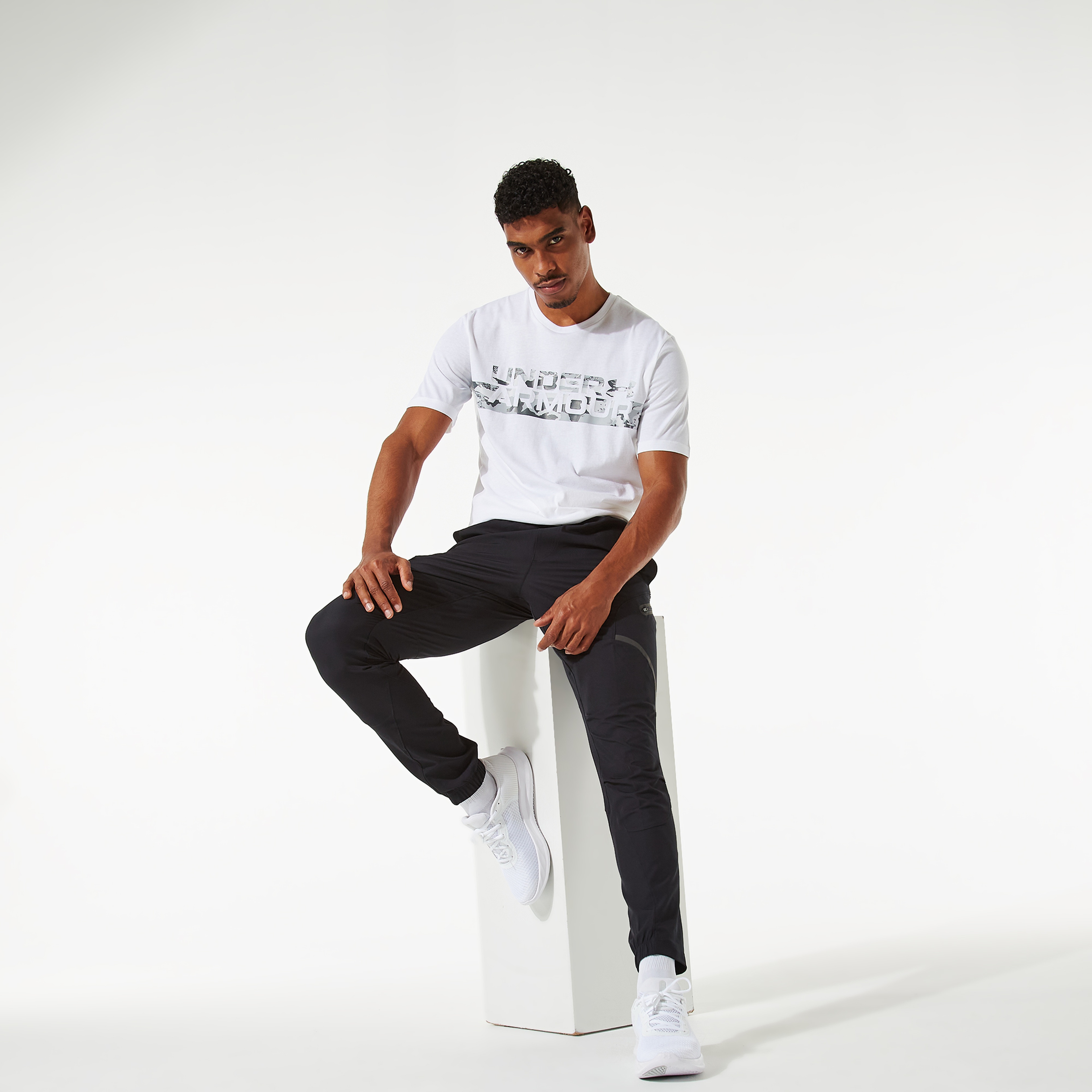 Under Armour UA Flex Woven Cargo Erkek Siyah Eşofman Altı