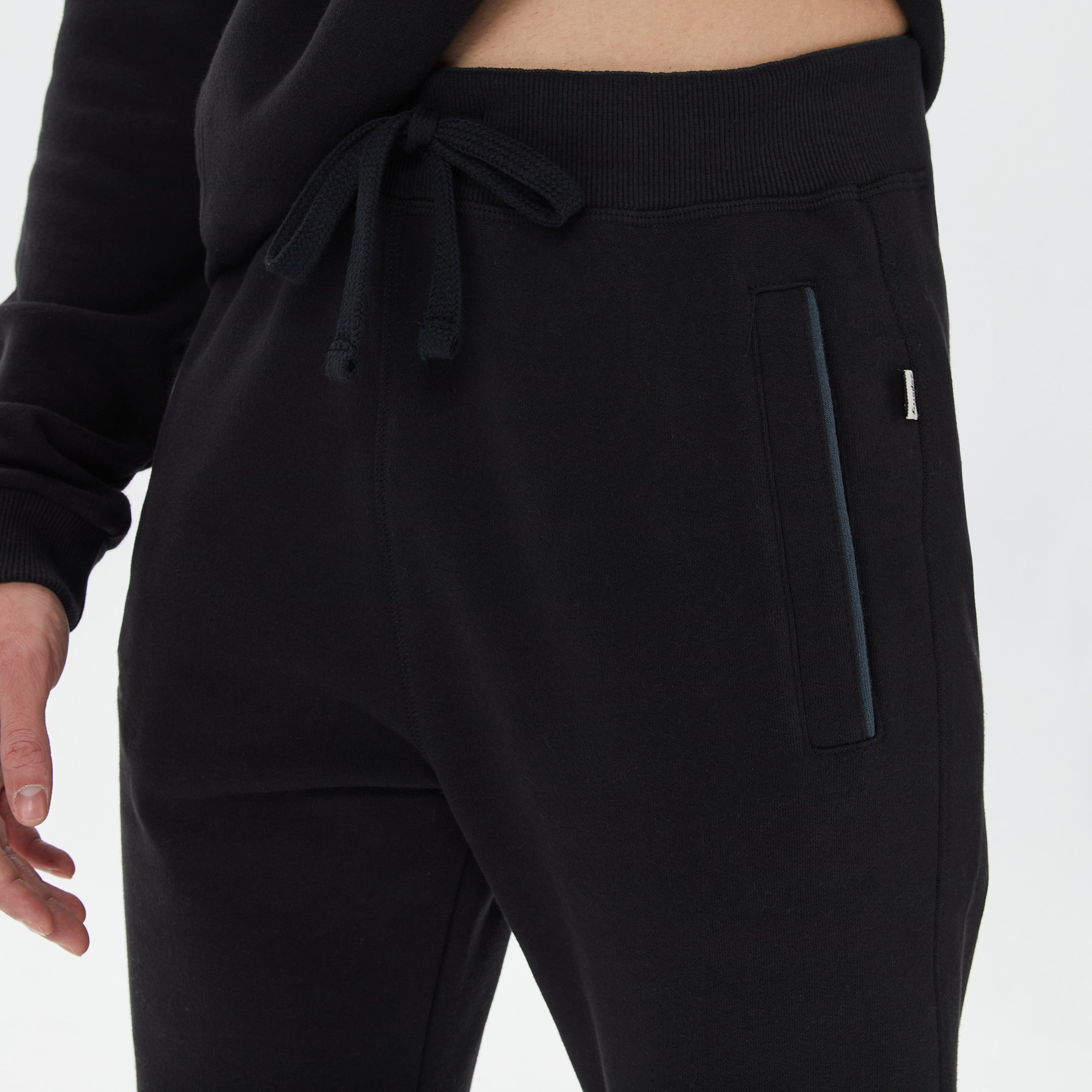 Superfly Erkek Siyah Eşofman Altı