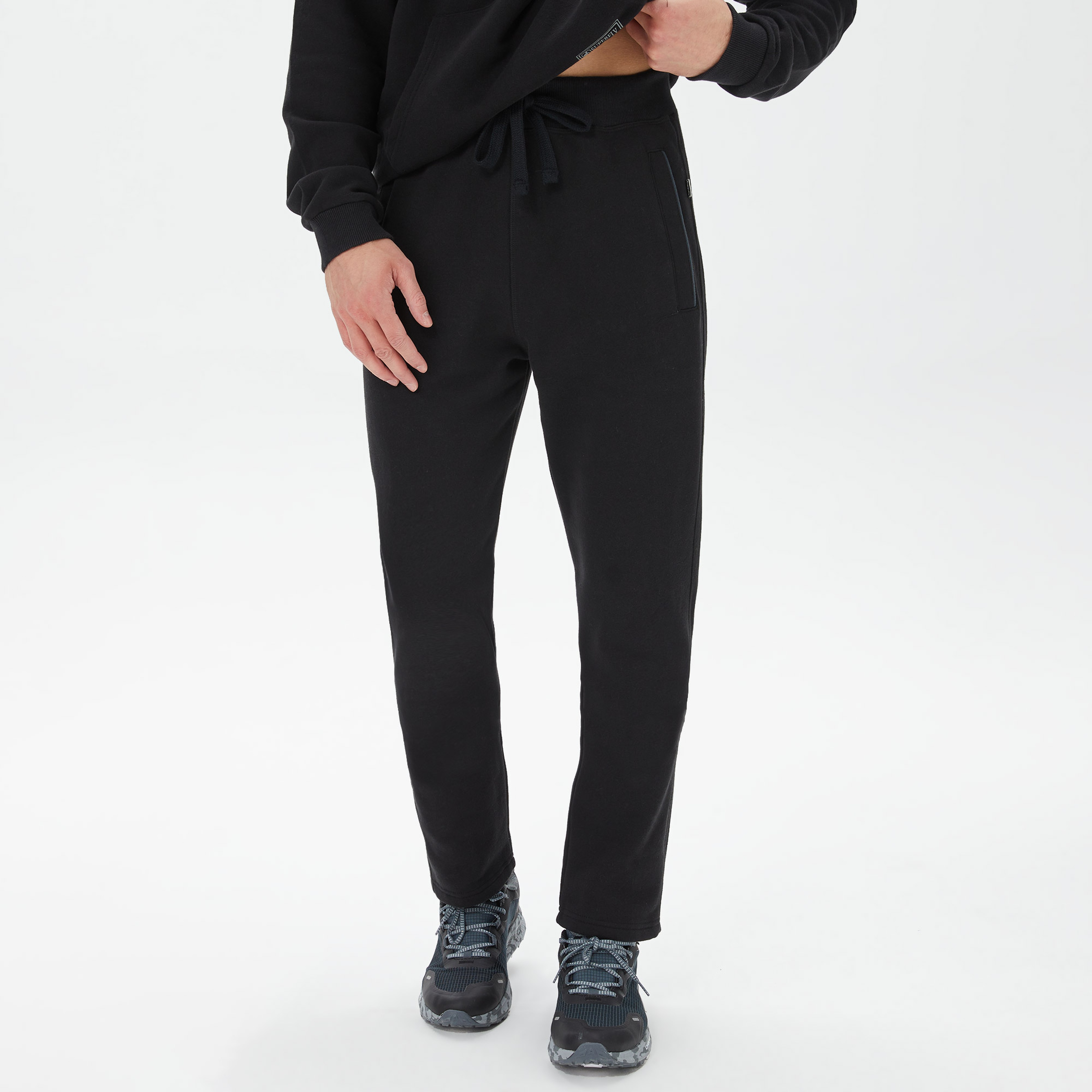 Superfly Erkek Siyah Eşofman Altı