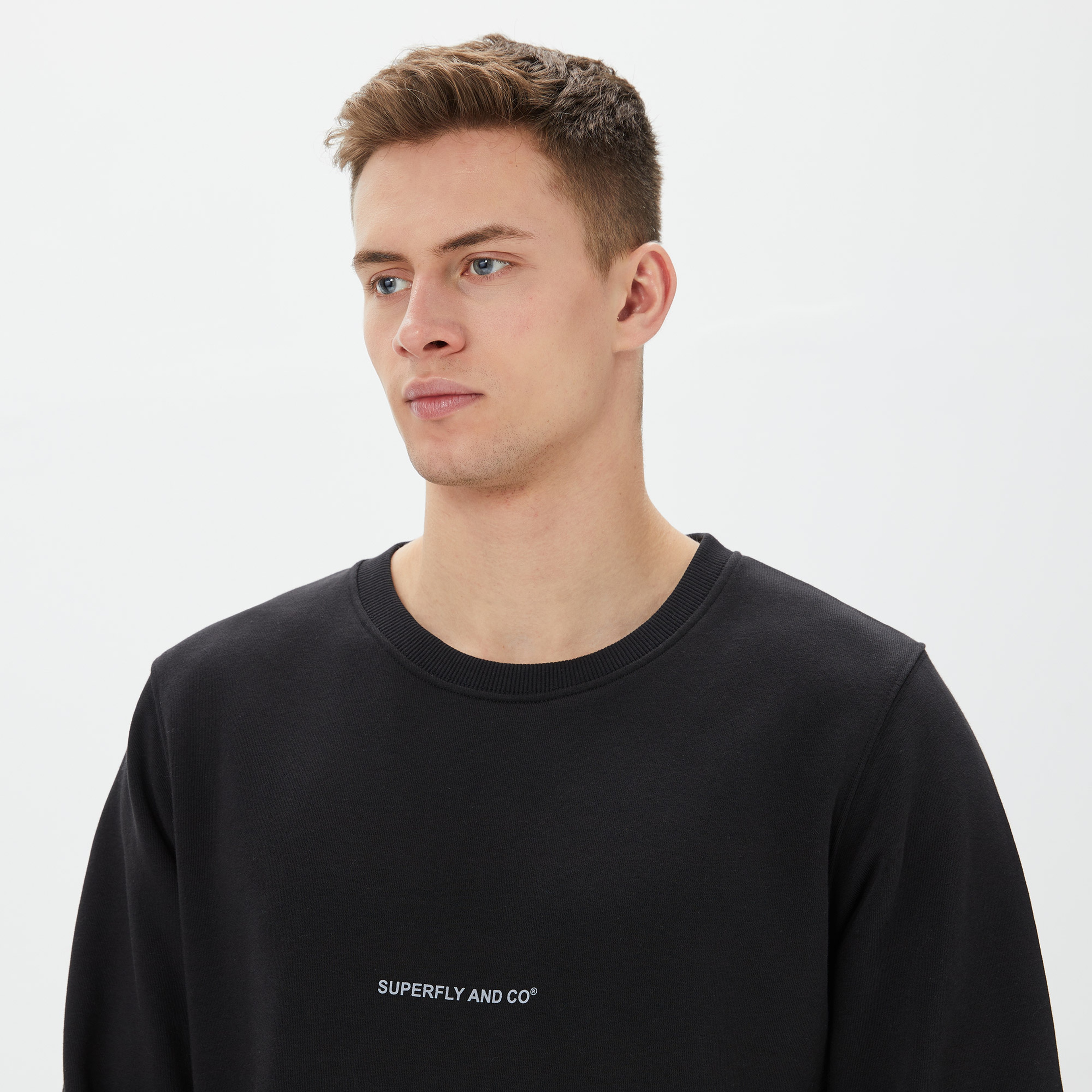 Superfly Erkek Siyah Sweatshirt