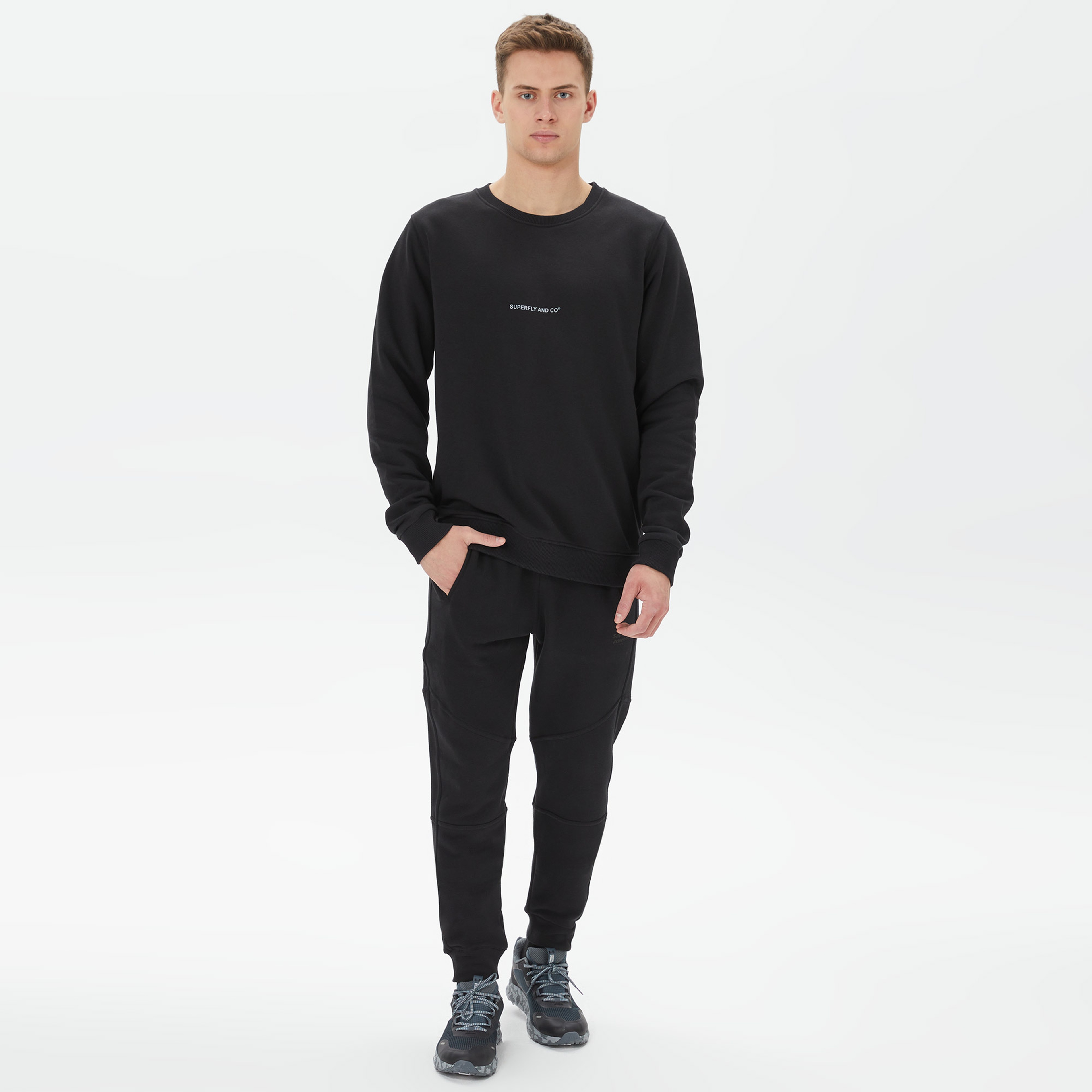 Superfly Erkek Siyah Sweatshirt