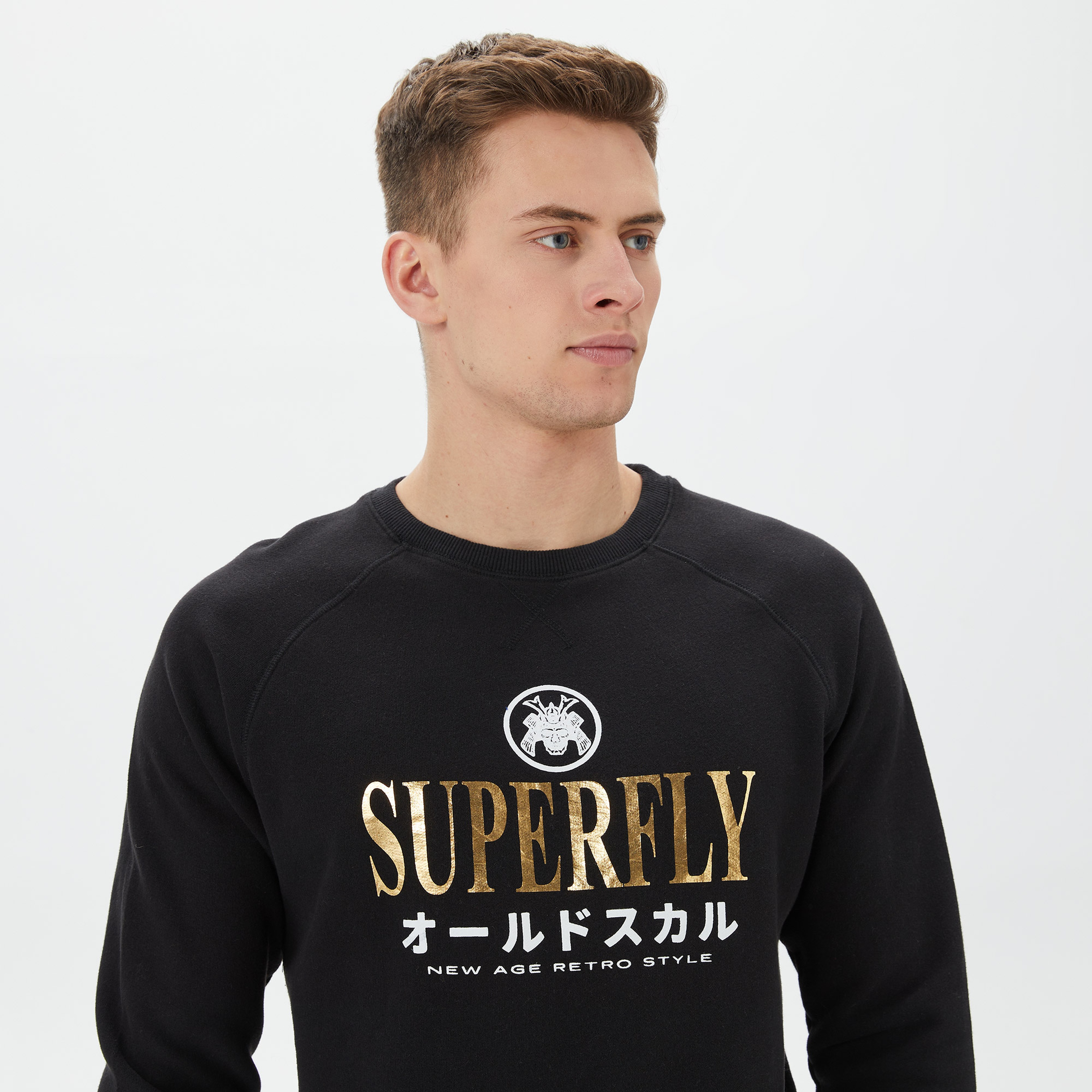 Superfly Erkek Siyah Sweatshirt