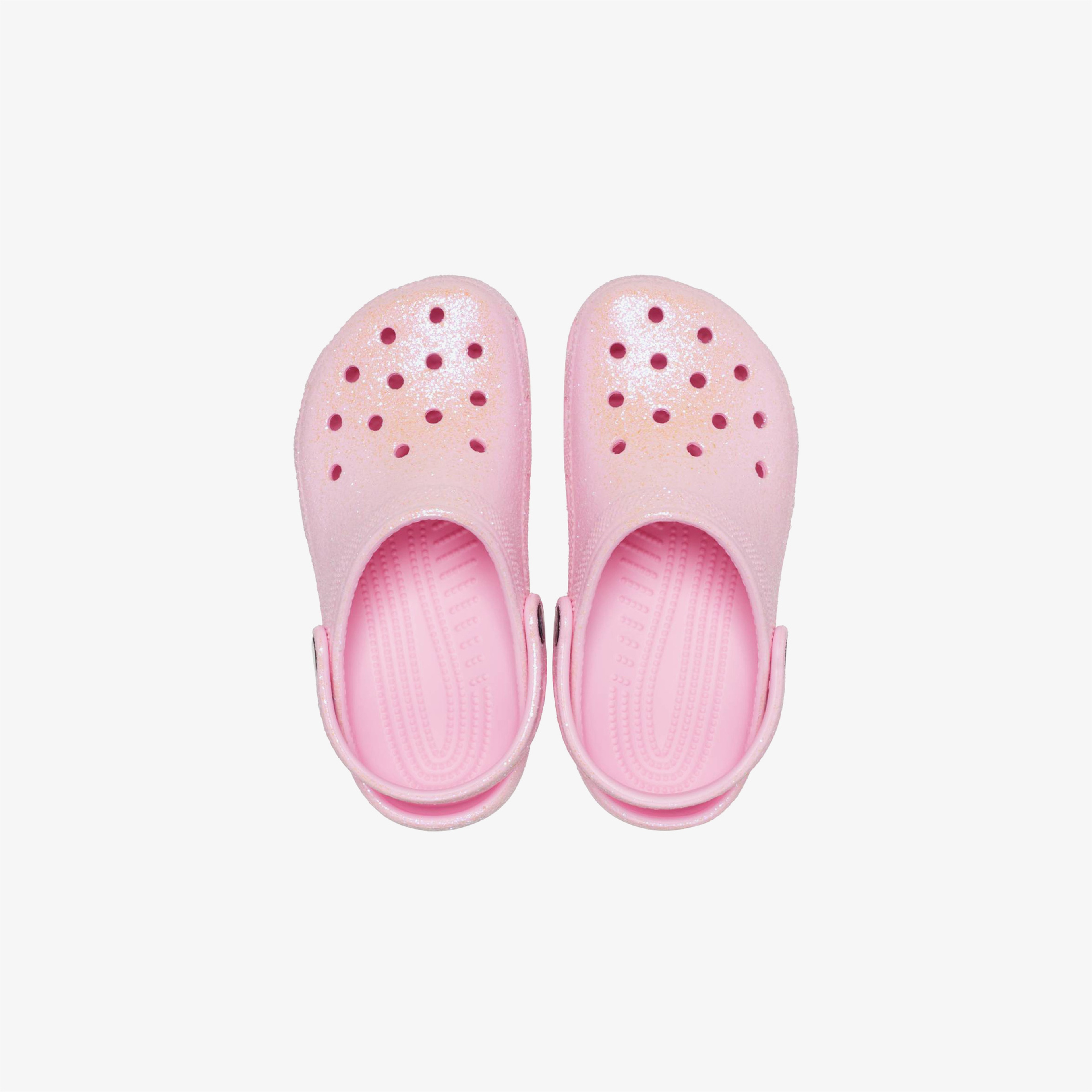 Crocs Classic Glitter Clog Çocuk Pembe Terlik