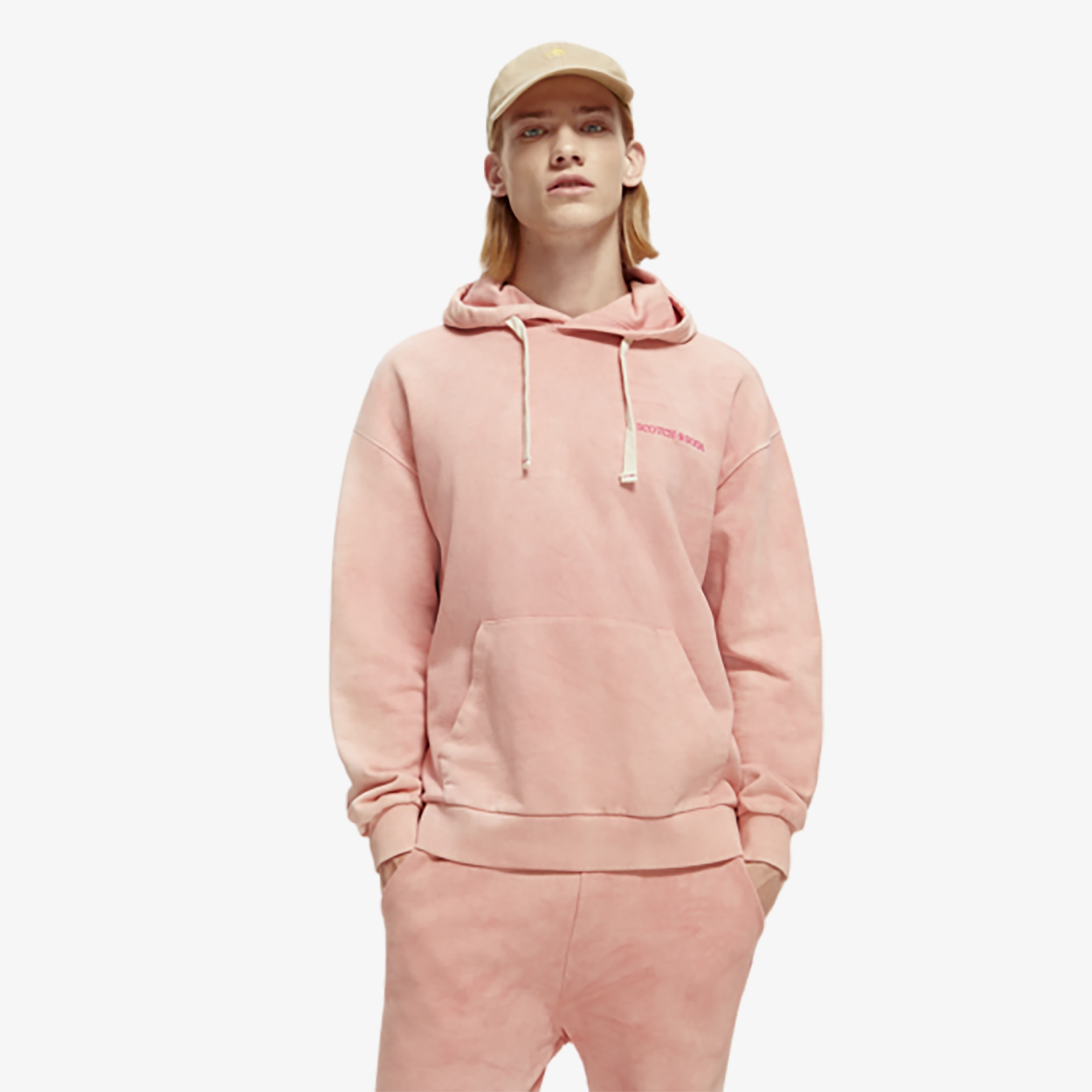 Scotch&Soda Erkek Pembe Sweatshirt
