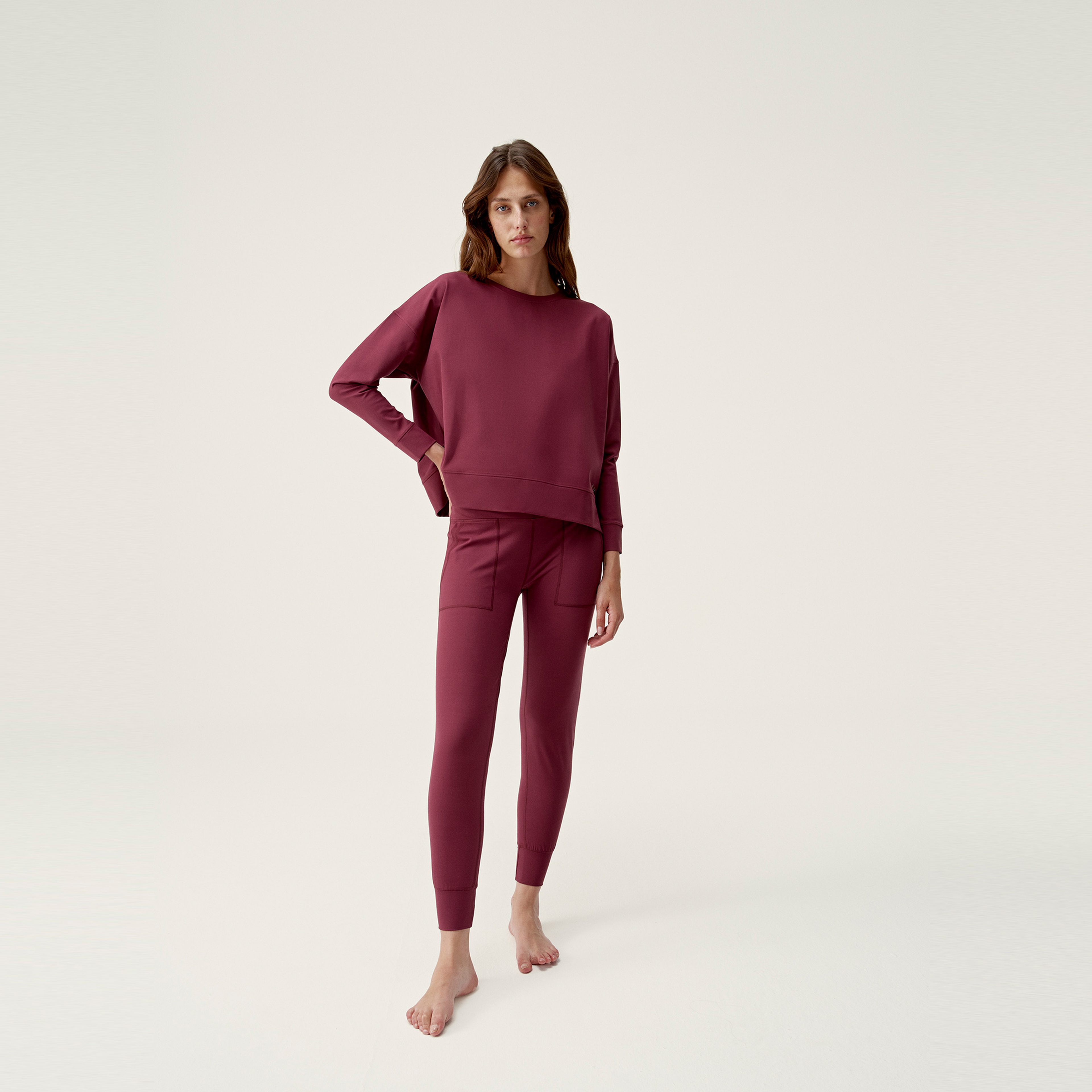 Born Kadın Bordo Eşofman Altı