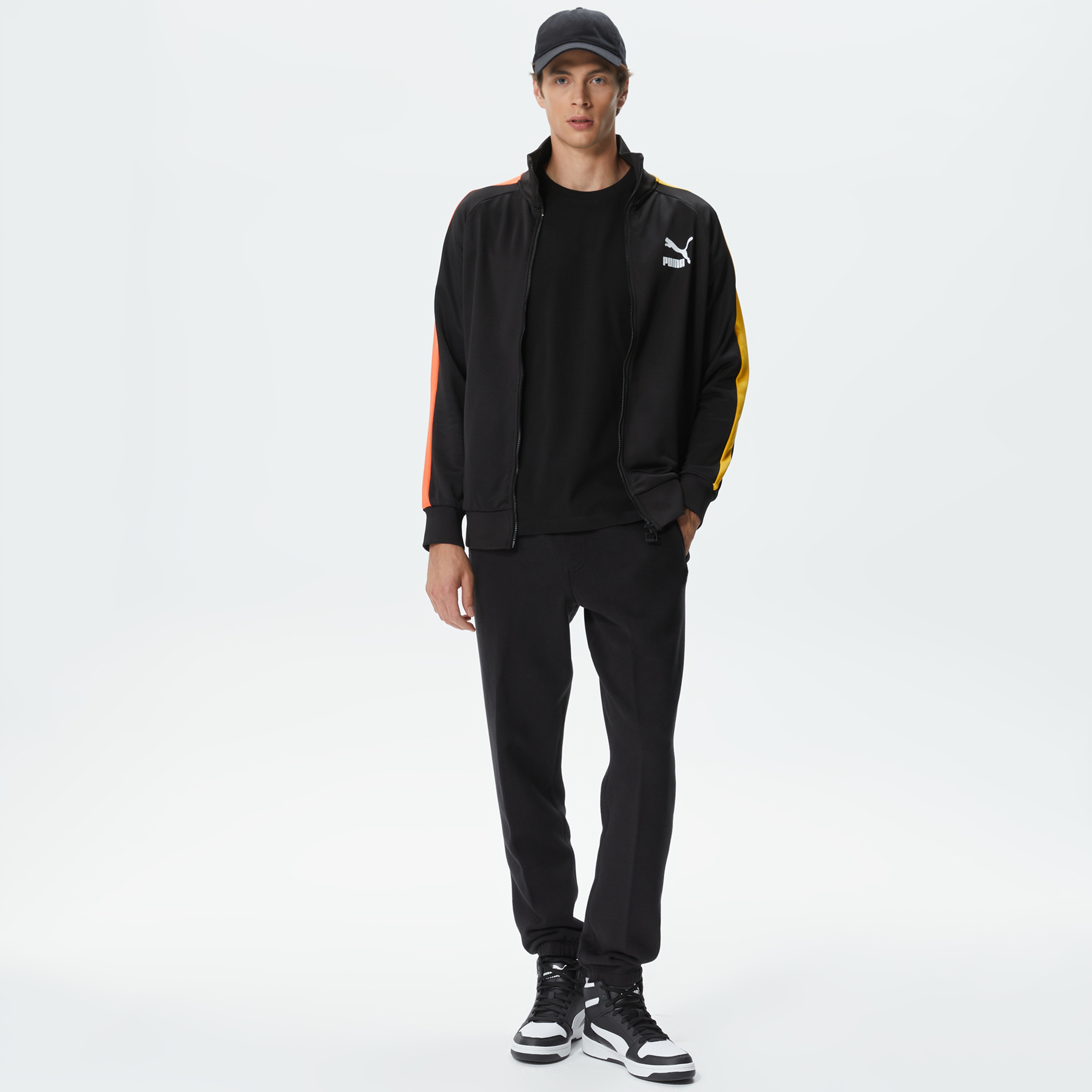 Puma T7 İconic Track Erkek Siyah Eşofman Üstü