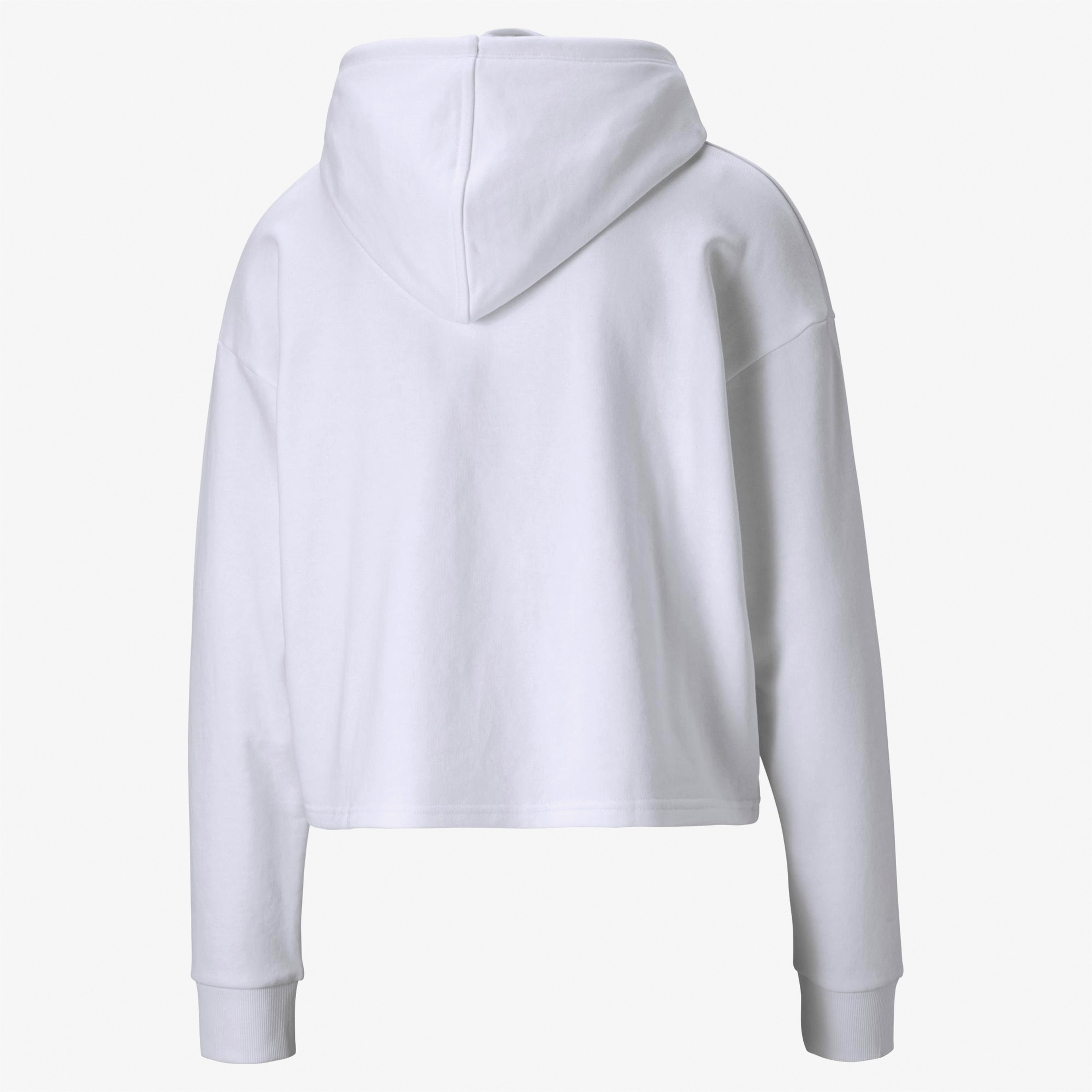 Puma Essentials Cropped Logo Rose Dust Kadın Beyaz Sweatshirt