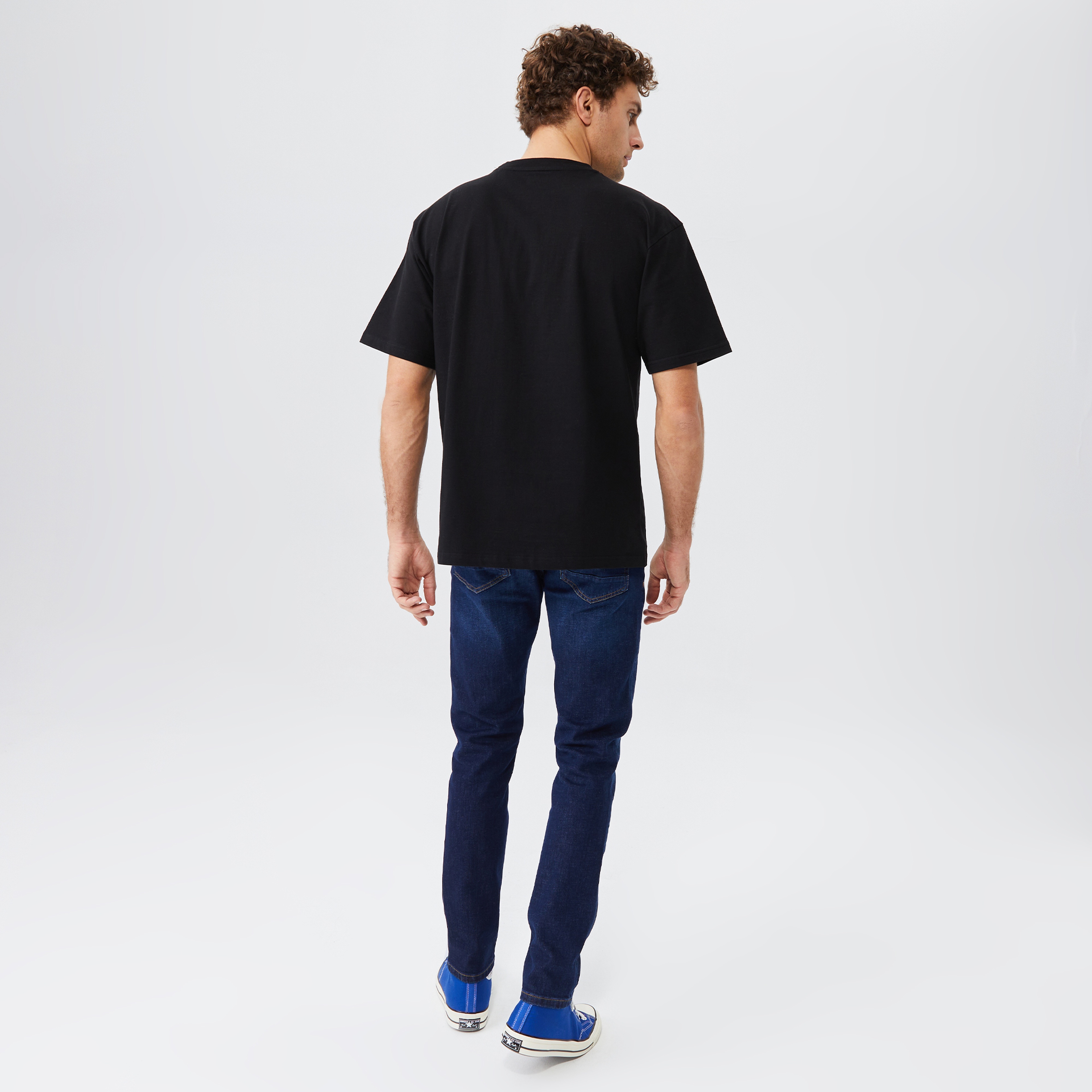 Market Smiley Collage Erkek Siyah T-Shirt