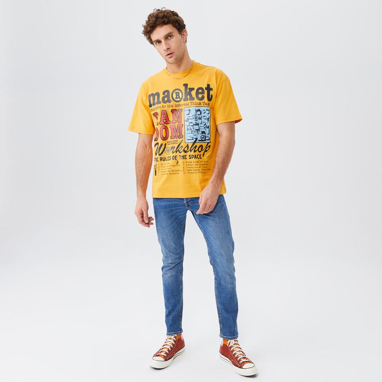 Market Random Workshop Think Erkek Sarı T-Shirt