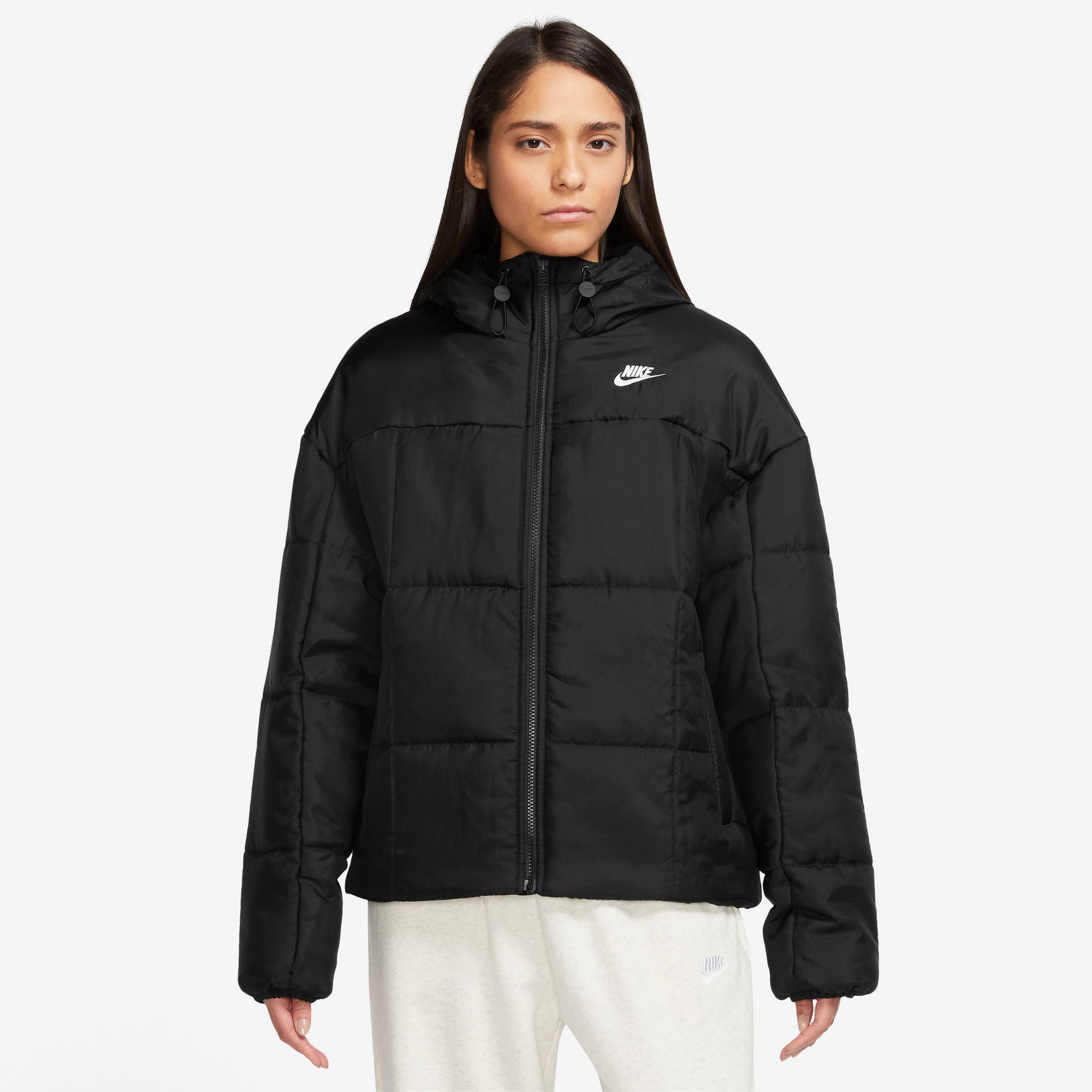 Nike Sportswear Essentialtl Therma Fit Classic Puffer Kadın Siyah Mont
