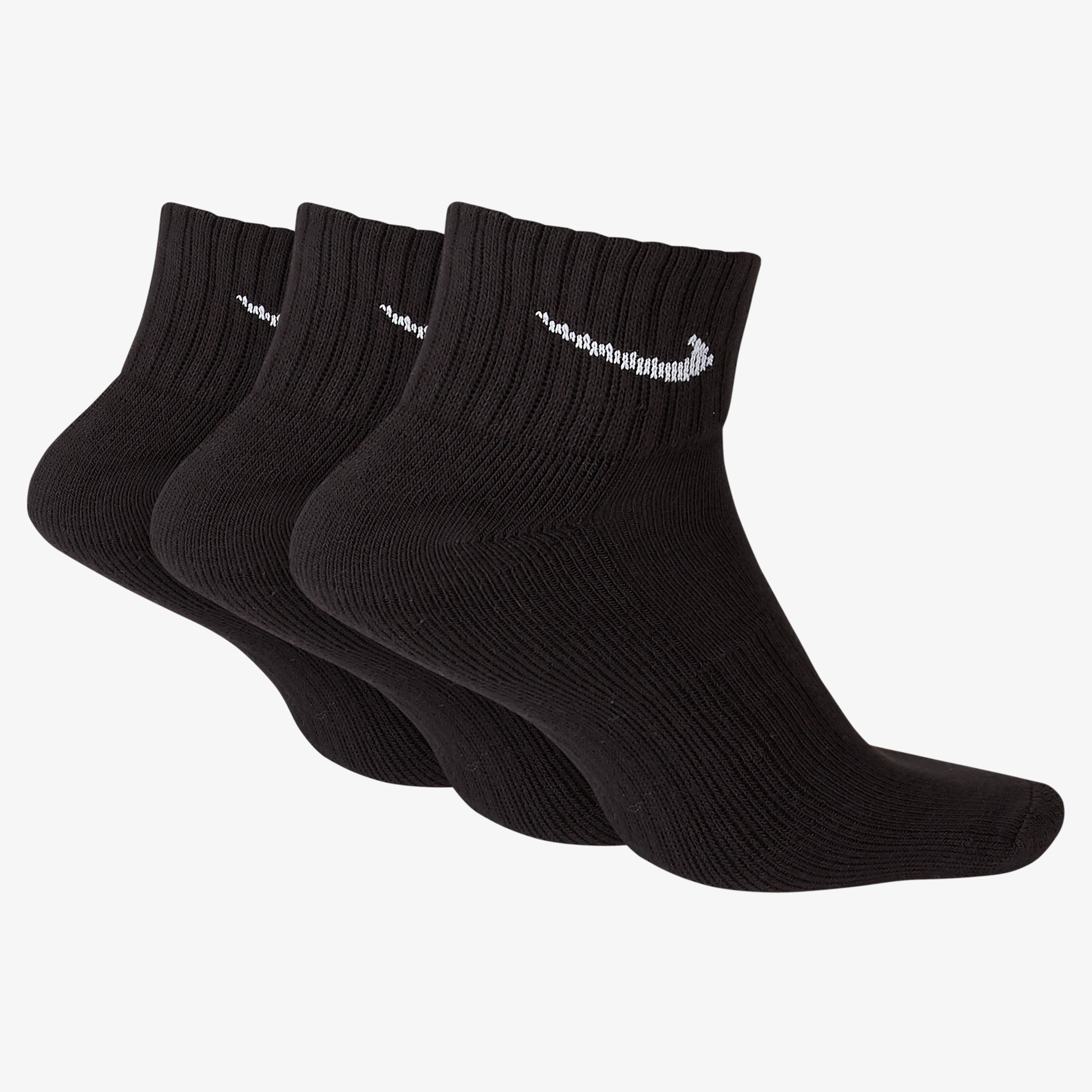 Nike U V Cush Ale 3'lü Value Unisex Siyah Çorap