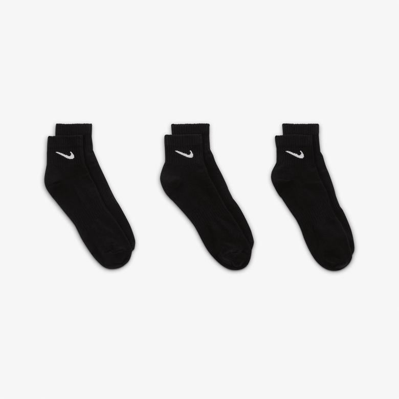 Nike Everyday Lightweight Training Ankle 3lü Unisex Siyah Çorap