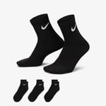 Nike Everyday Lightweight Training Ankle 3lü Unisex Siyah Çorap